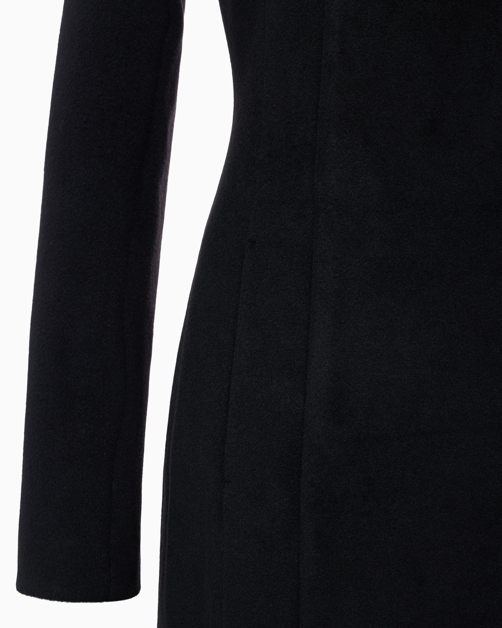 Long Tailored Coat | Black