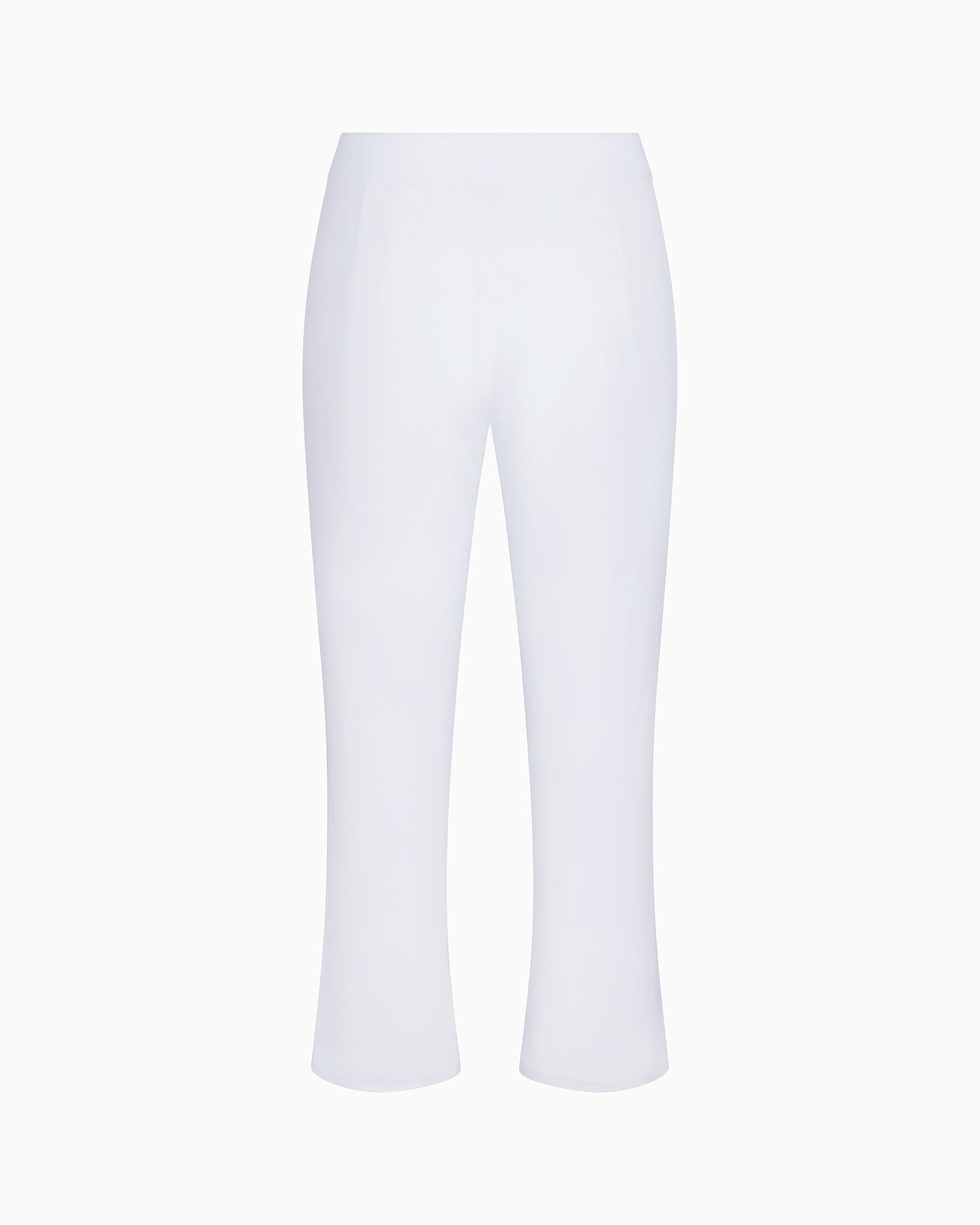 Poplin Low Rise Capri | White