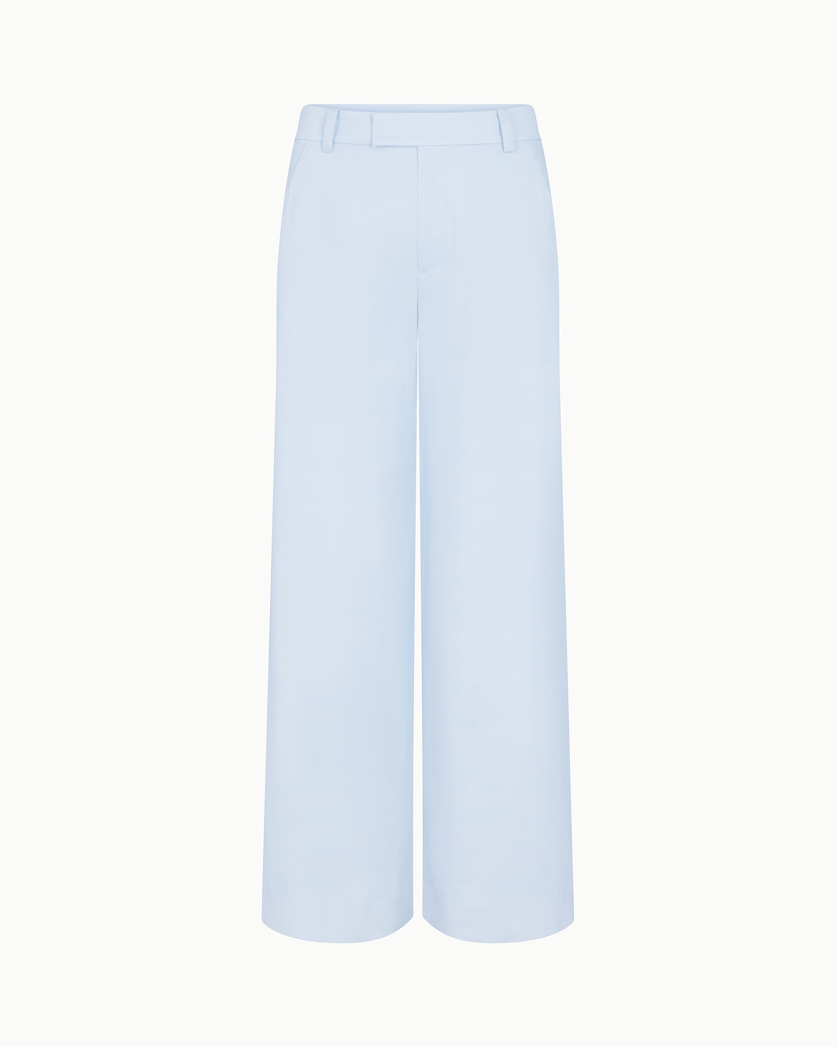 Poplin Low Rise Trouser | Ice Blue