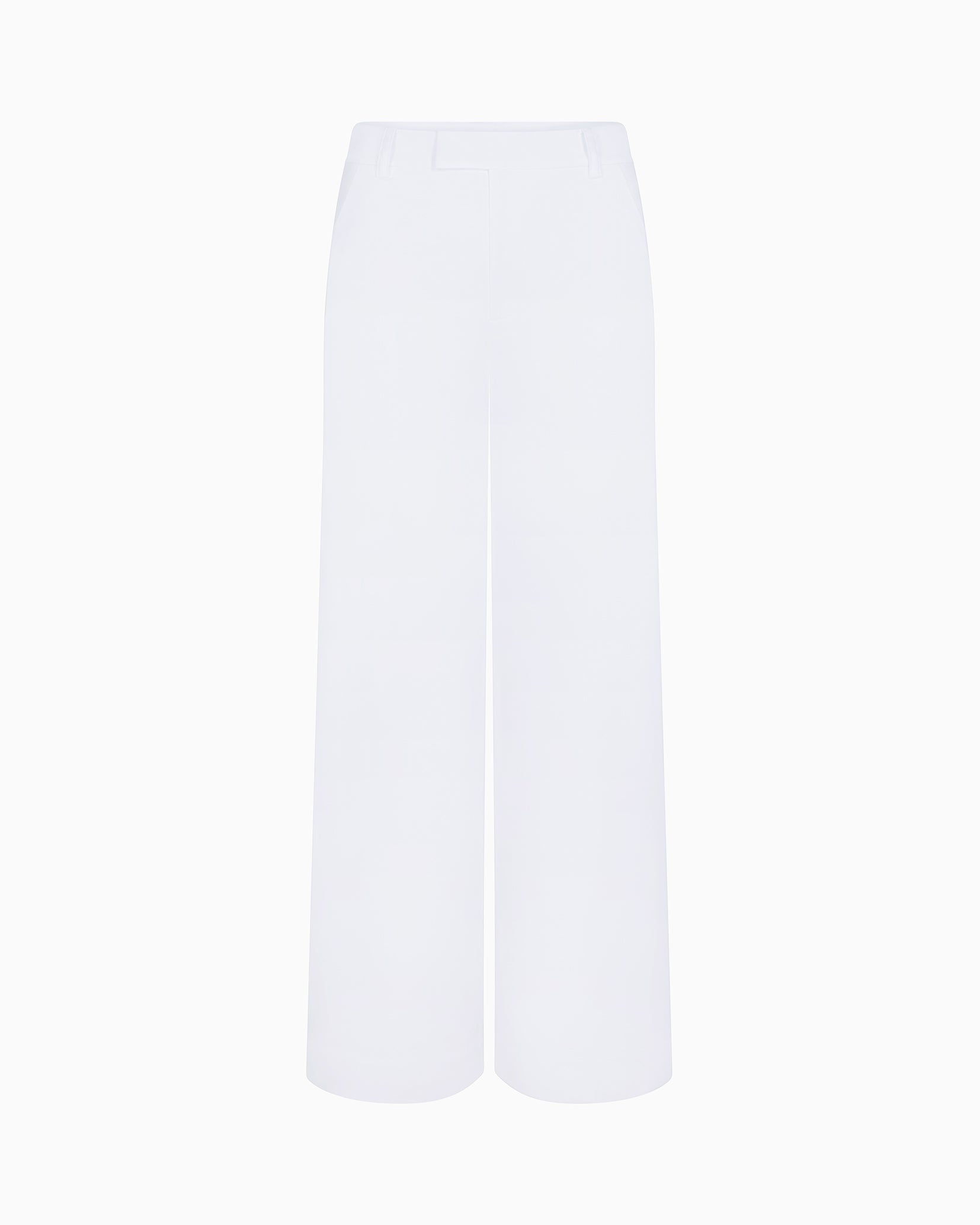 Poplin Low Rise Trouser | White