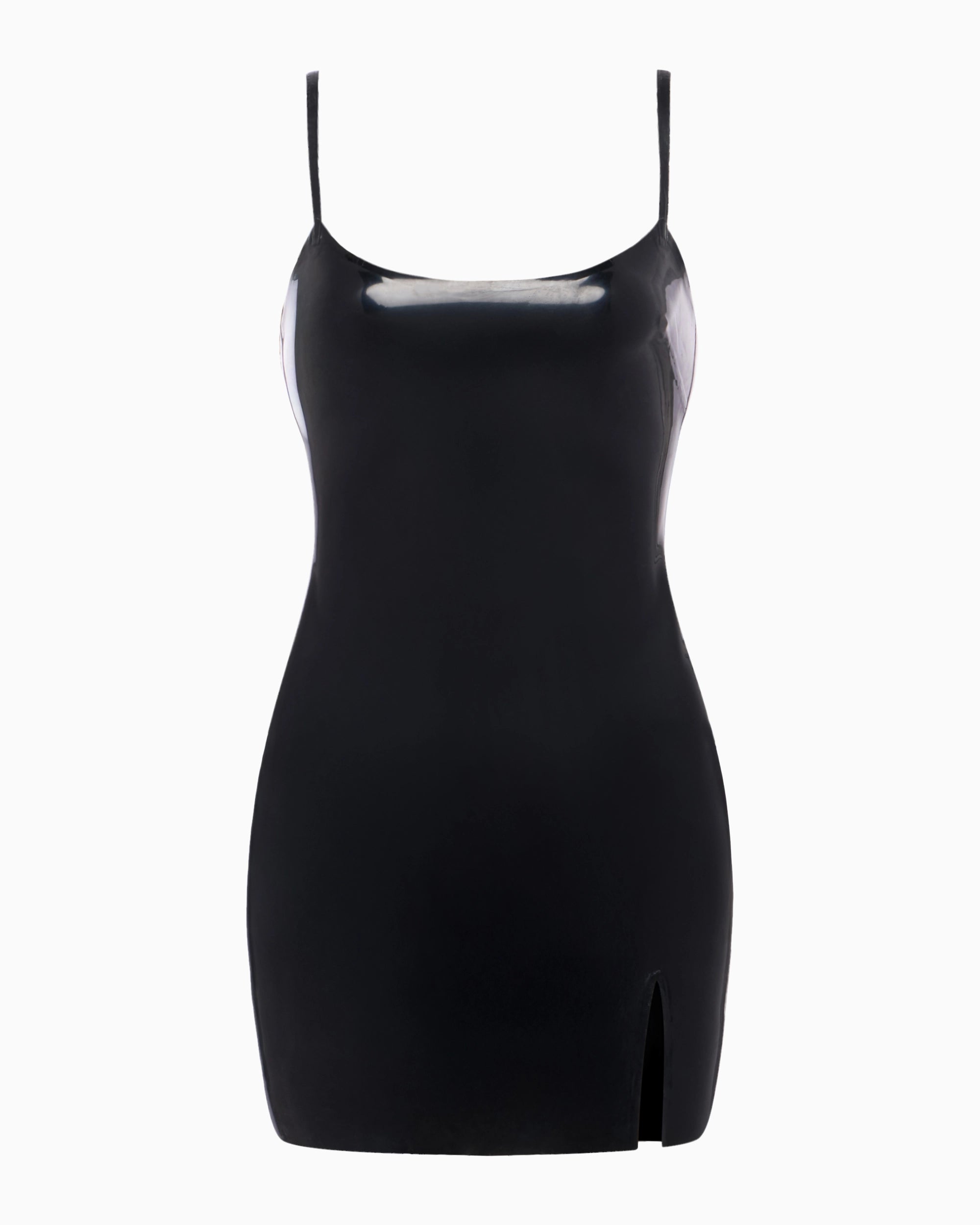 Latex Mini Dress | Black