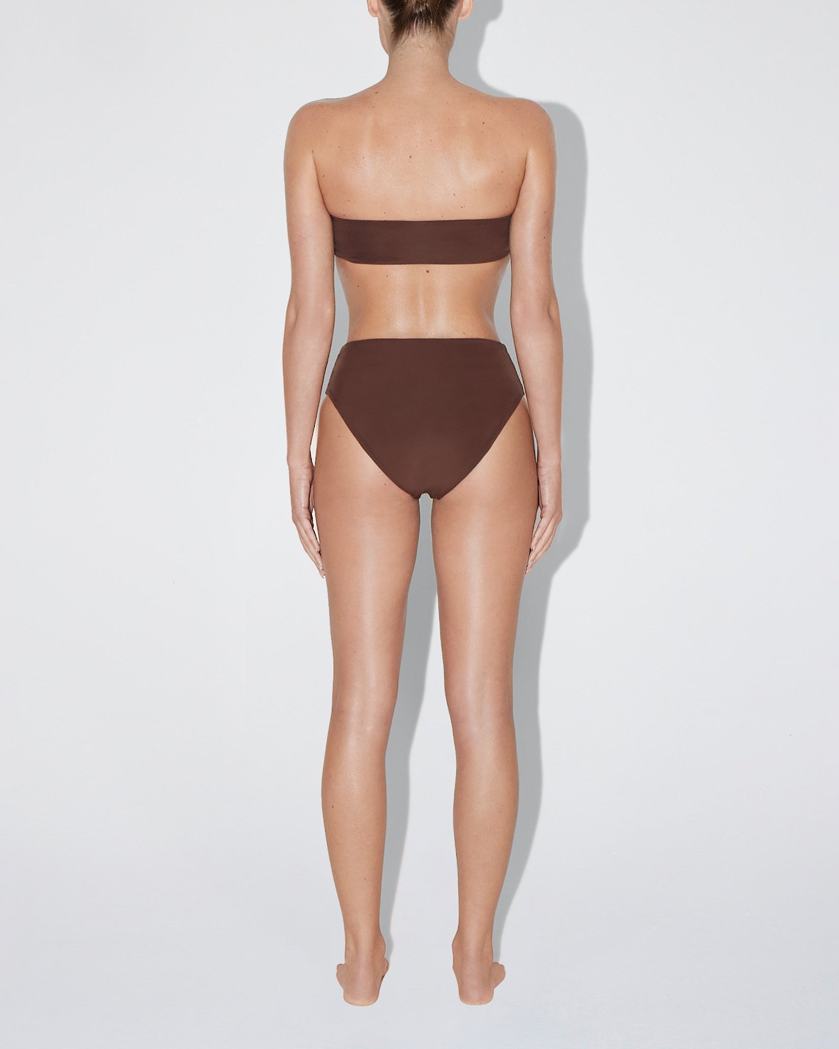 High Waist Bikini Bottom | Chocolate