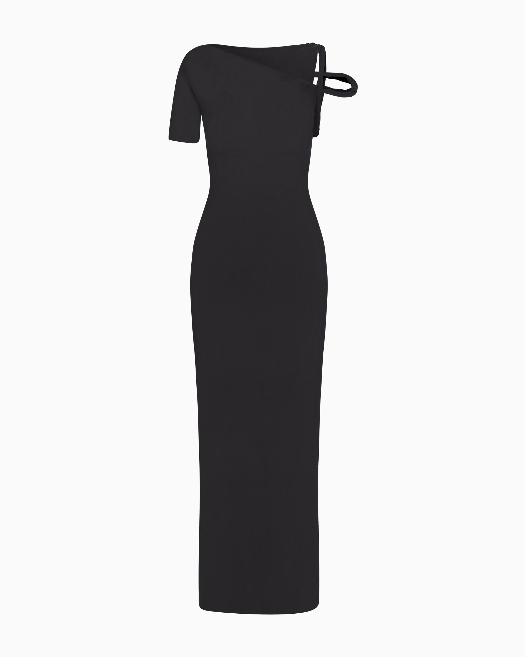 Mesh Stretch Twist Maxi Dress | Black – Khy