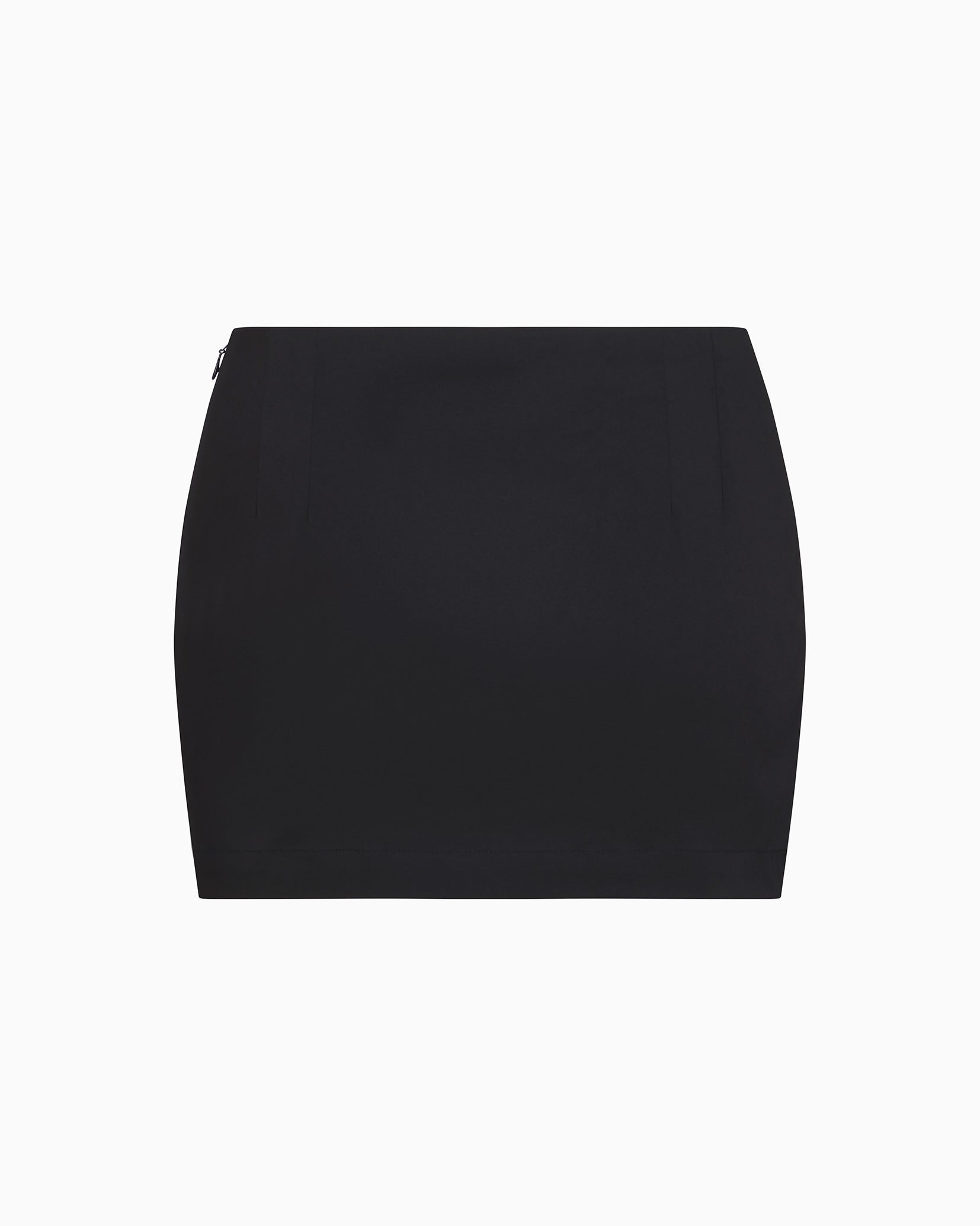 Poplin Micro Mini Skirt | Black