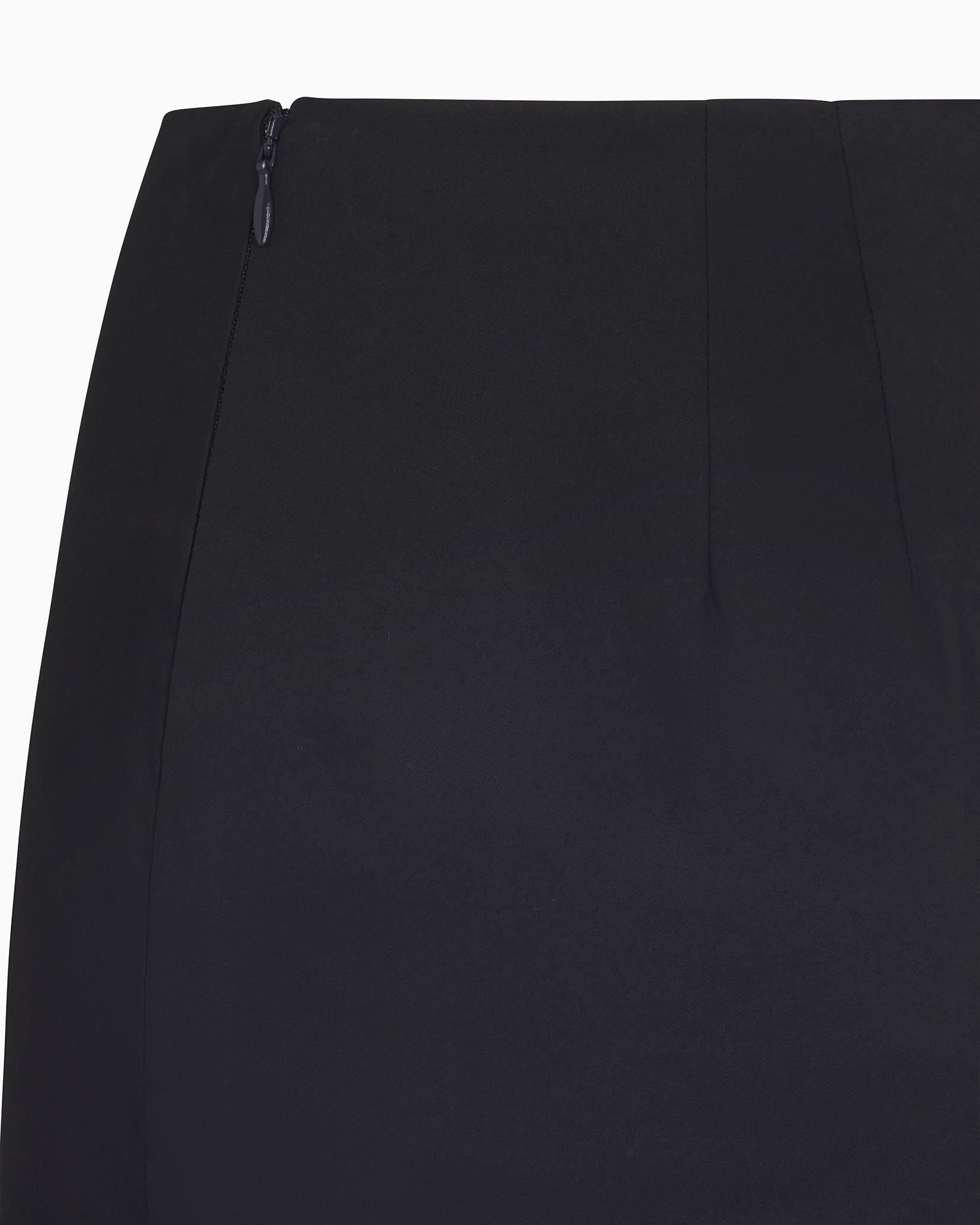 Poplin Micro Mini Skirt | Black