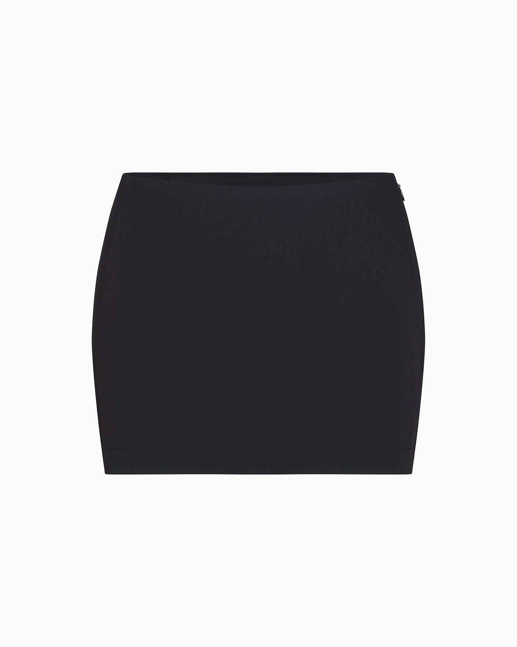 Poplin Micro Mini Skirt | Black