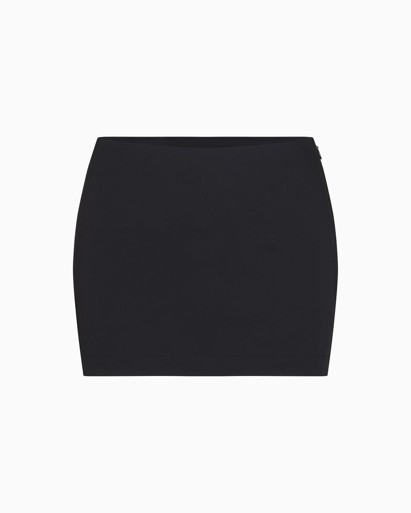 Poplin Micro Mini Skirt | Black