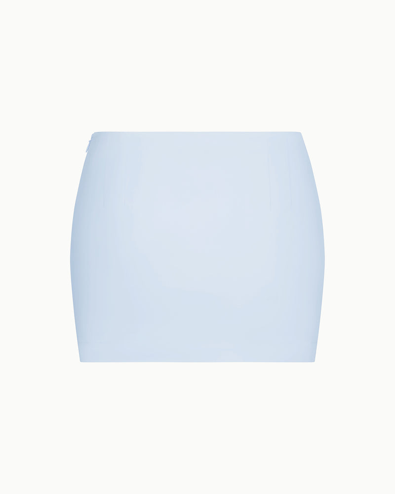 Poplin Micro Mini Skirt | Ice Blue