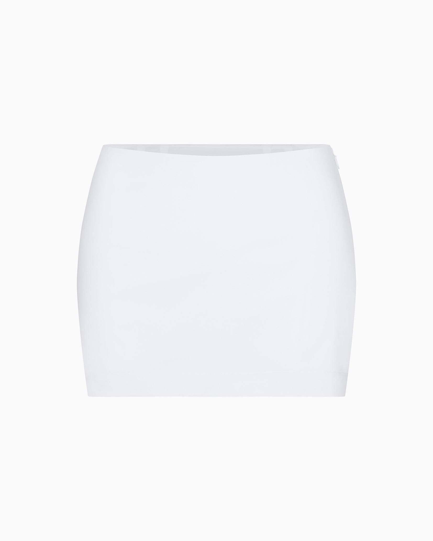 Poplin Micro Mini Skirt | White