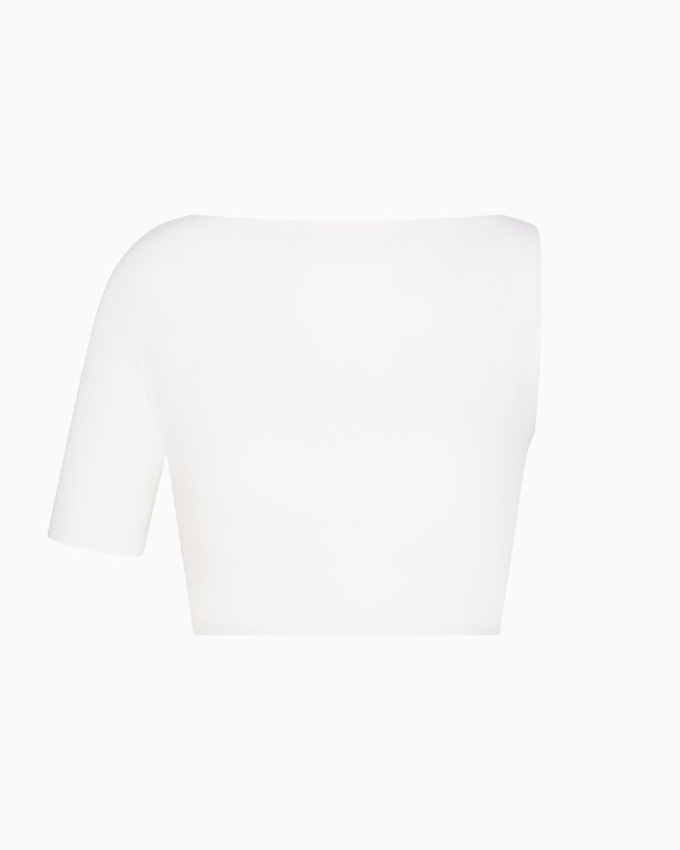 Sleek Stretch Micro One Shoulder Top