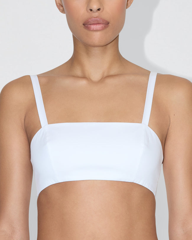 Poplin Bralette | White