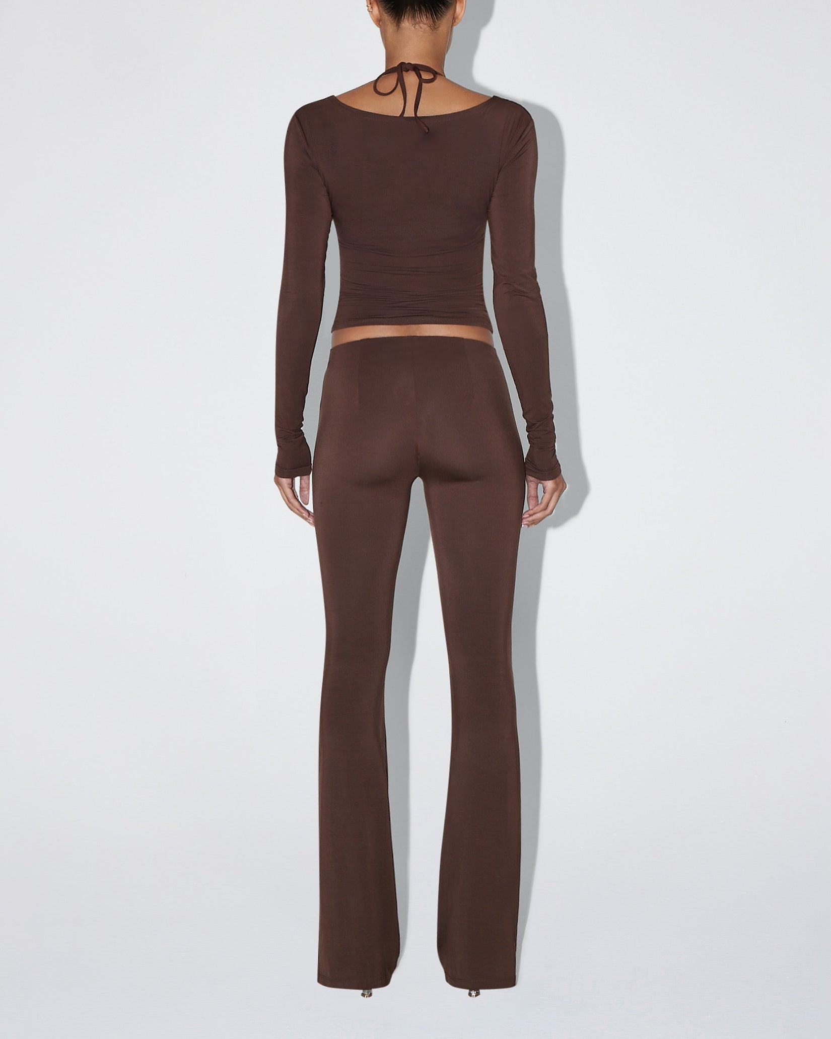 Soft Stretch Low Rise Pant | Chocolate