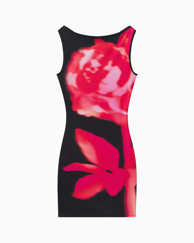 Smooth Stretch Tank Mini Dress | Black Peony