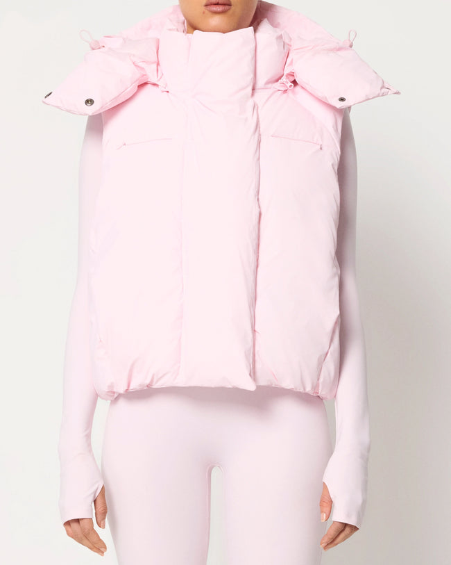 Puffer Vest | Powder Pink