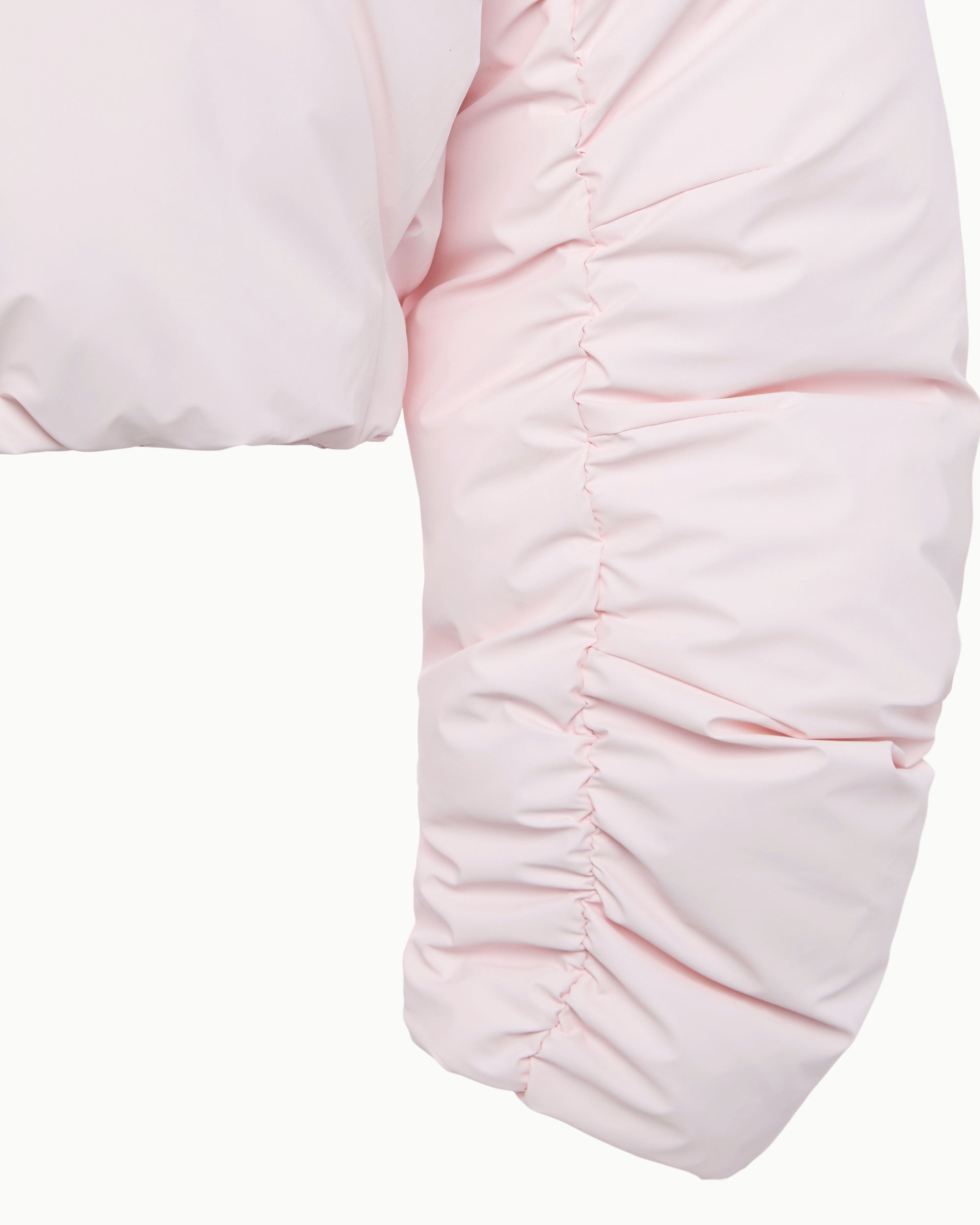 Cropped Puffer Jacket | Powder Pink