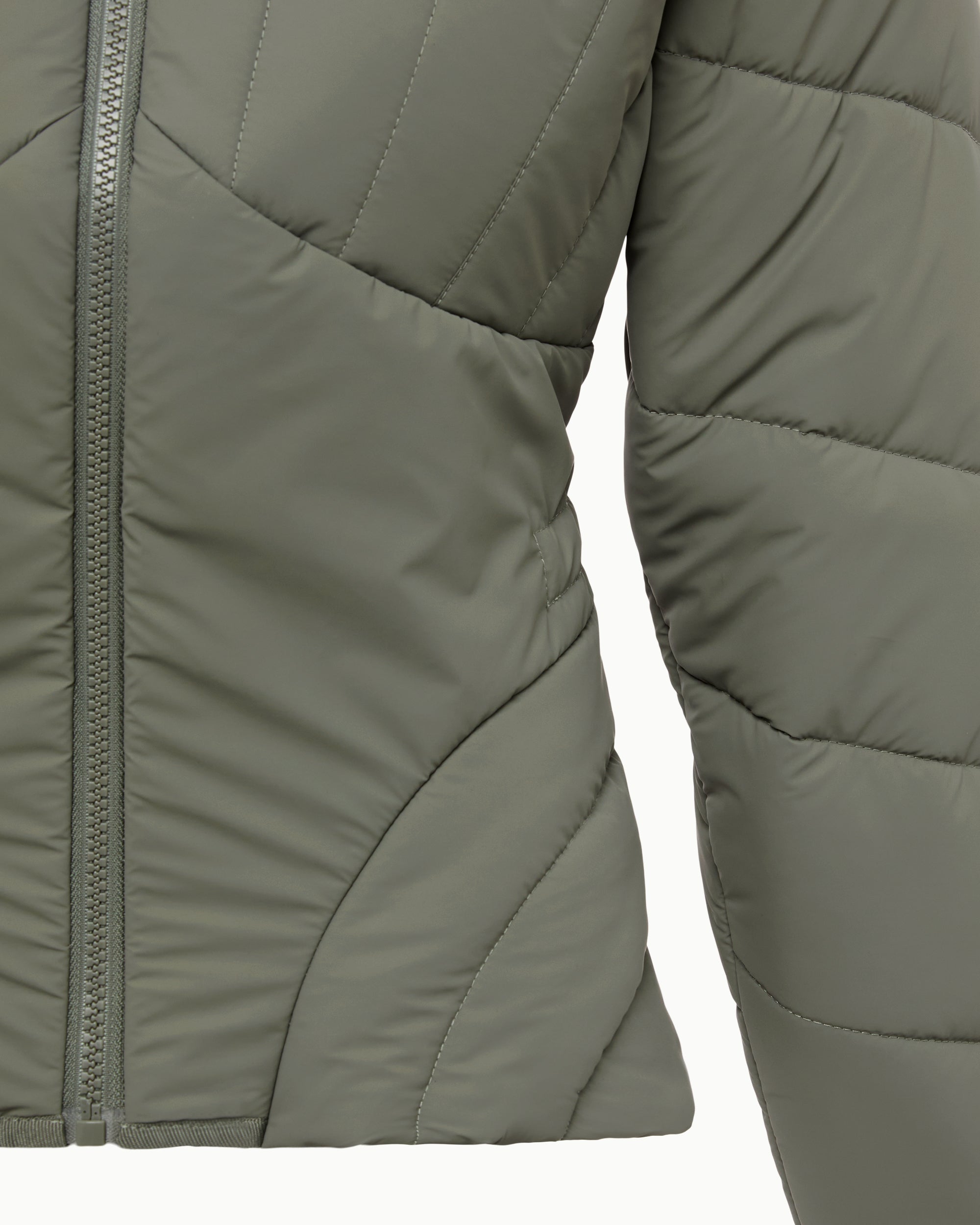 Sculpted Puffer Jacket | Dusty Olive