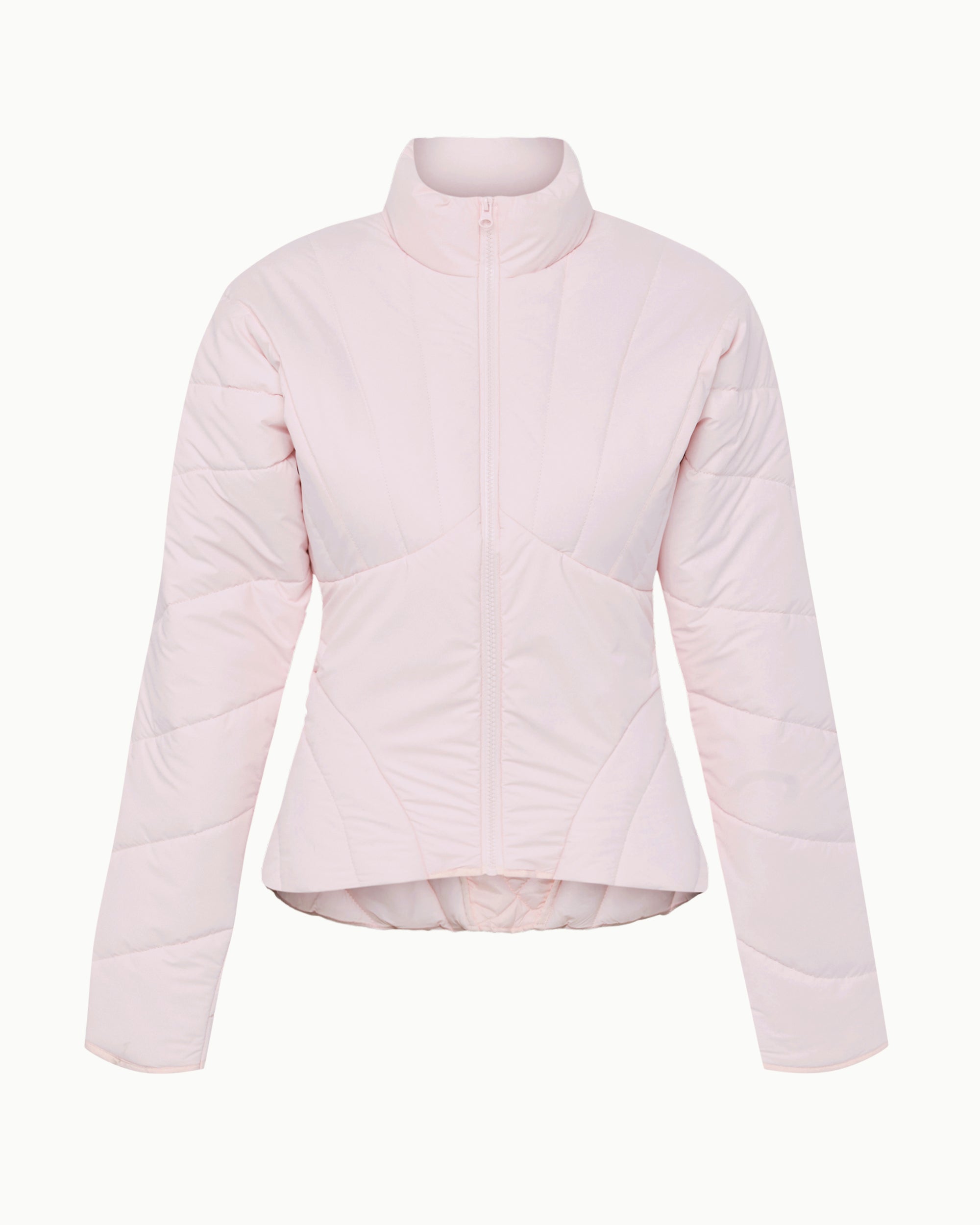 Sculpted Puffer Jacket | Powder Pink