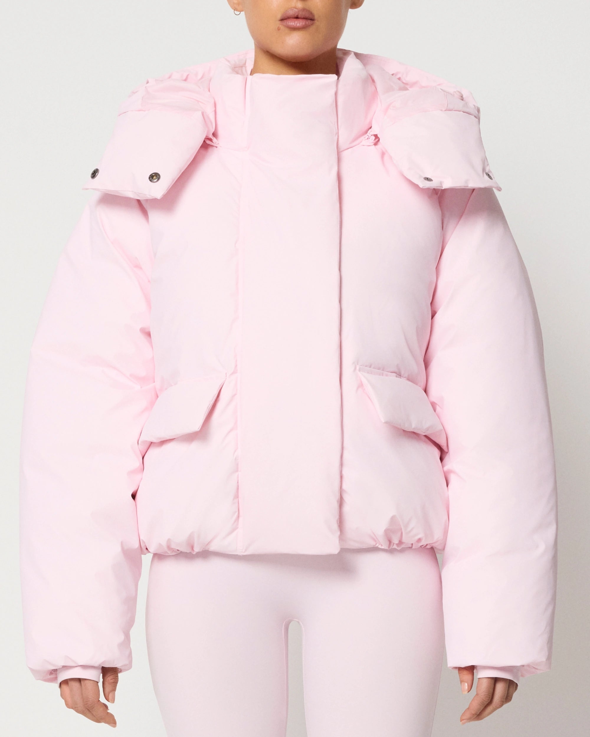 Pink down coat best sale