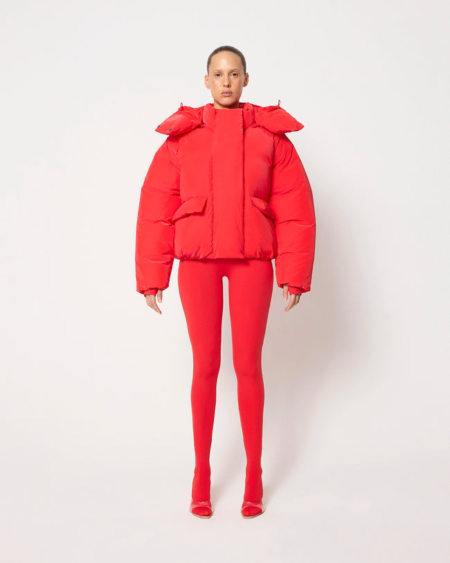 Standard Puffer Jacket | Scarlet