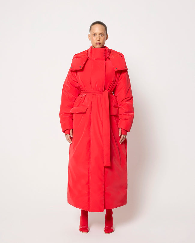 Puffer Coat | Scarlet