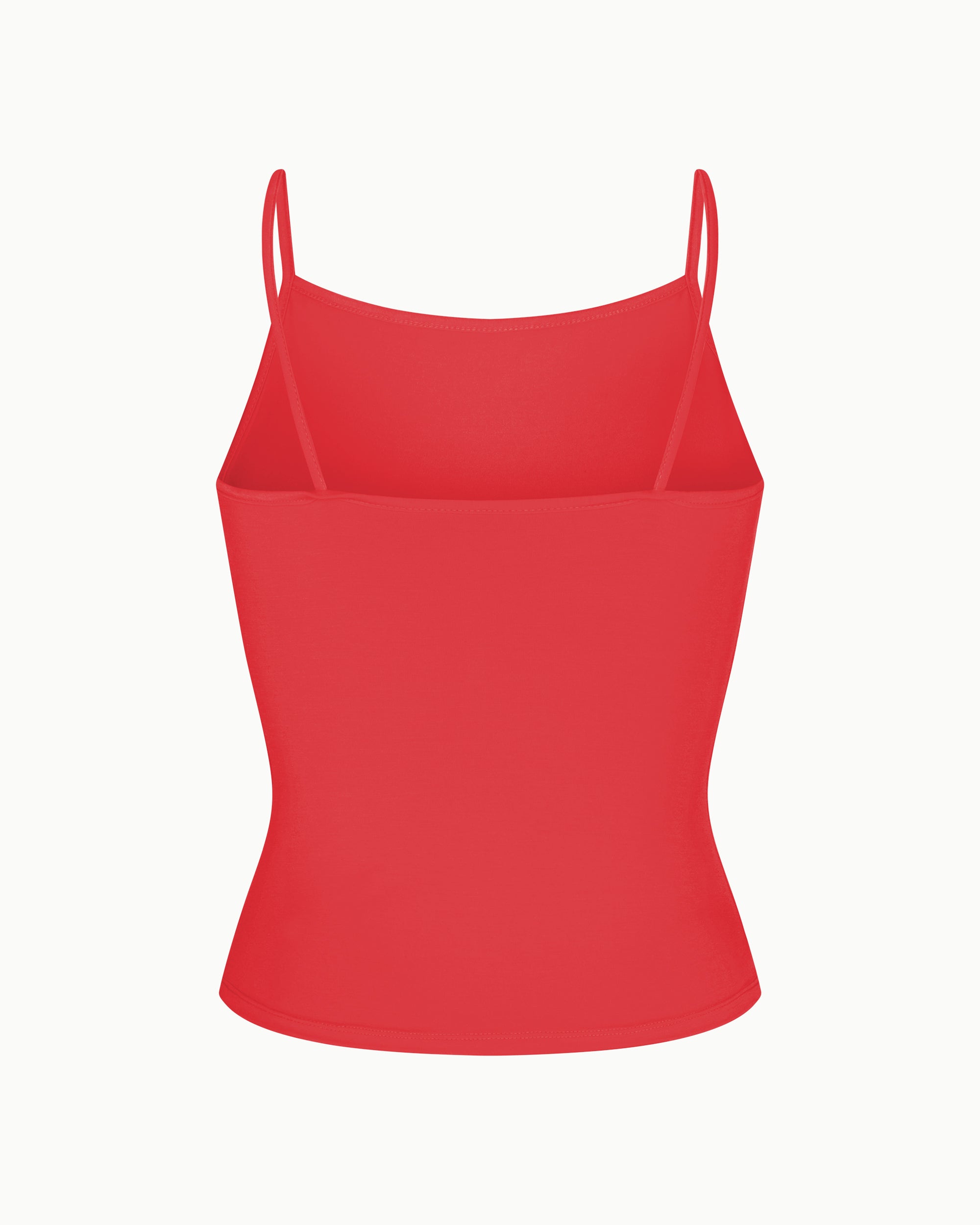 Soft Stretch High Neck Tank | Cherry