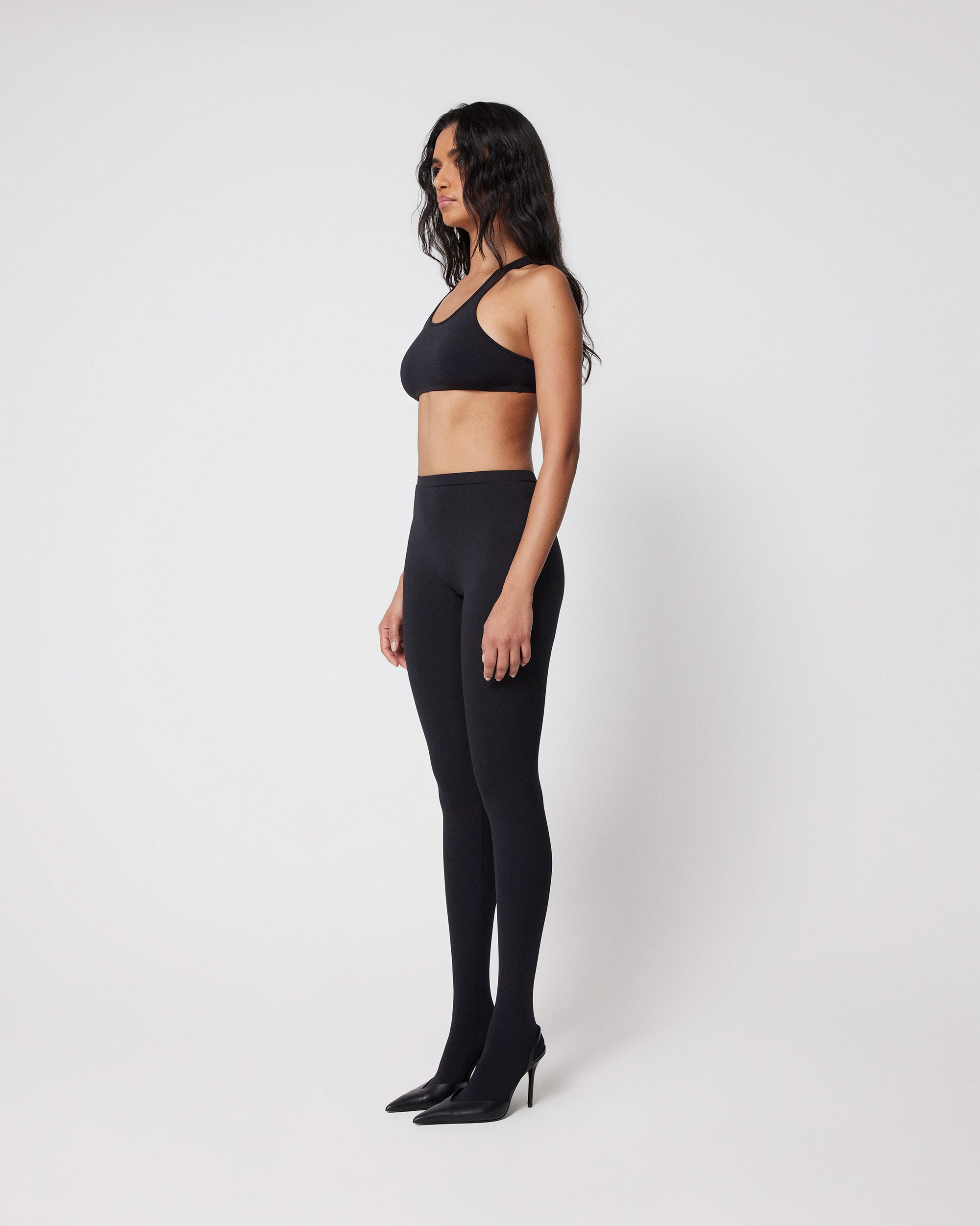 Footed Legging | Black