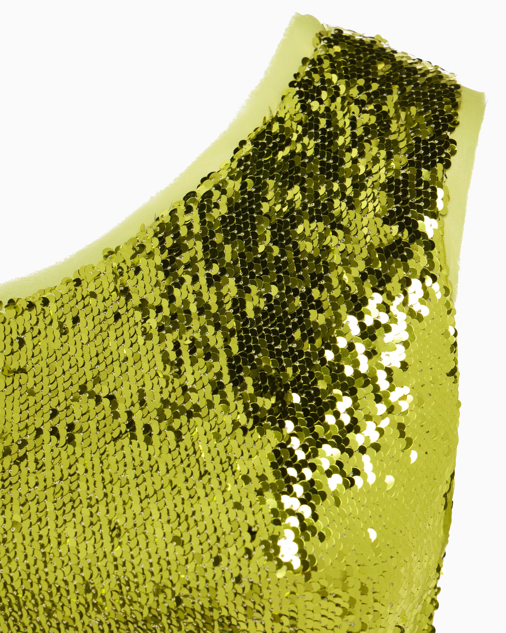 Sequin Cutout Top | Chartreuse