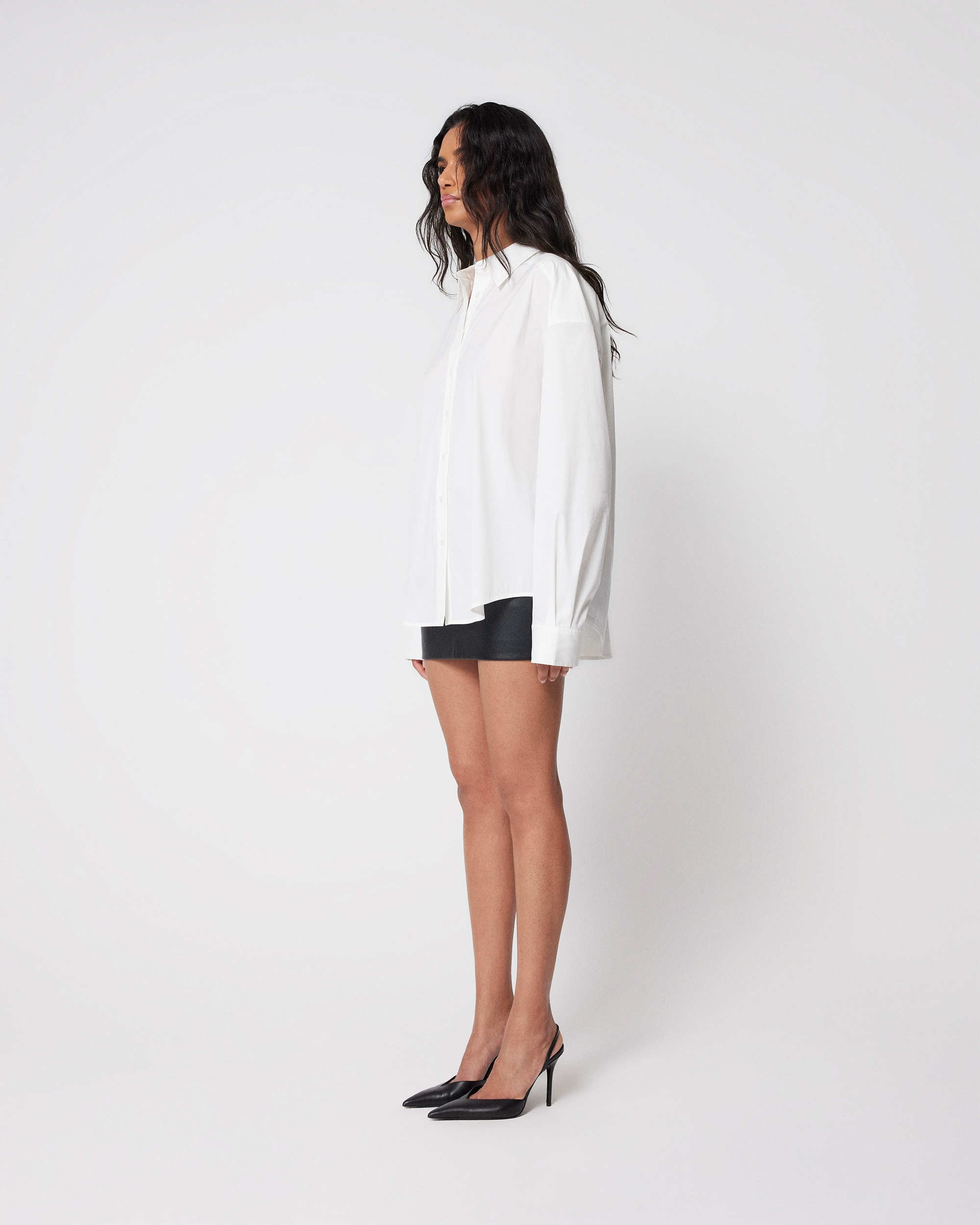 Oversized Button Down | White