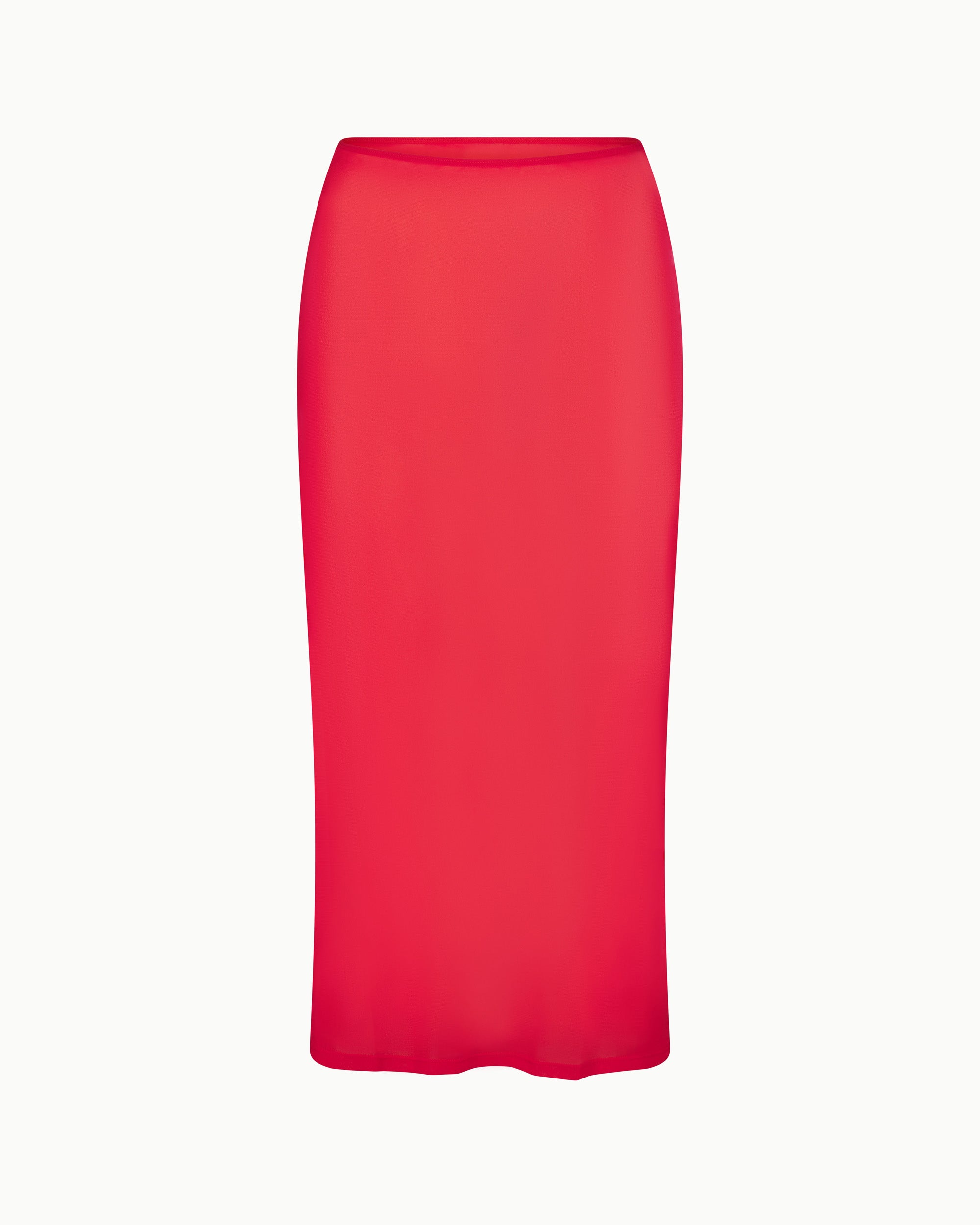 Mesh Midi Skirt | Cherry