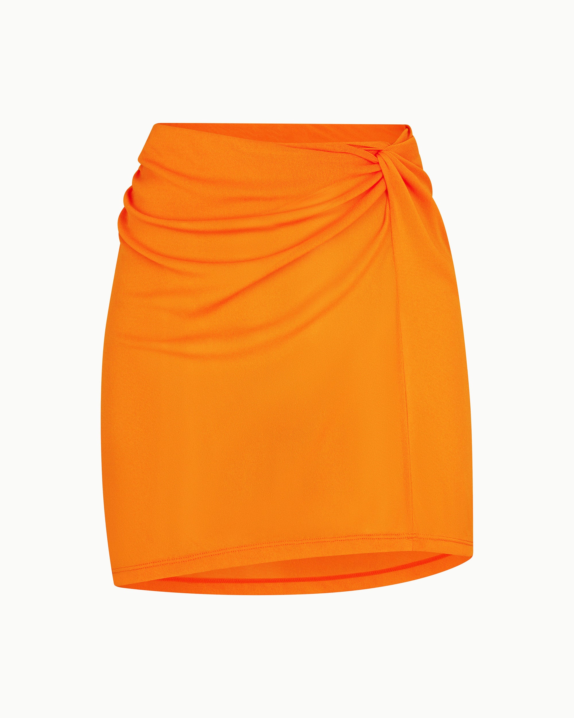 Mesh Twist Mini Skirt | Sunset