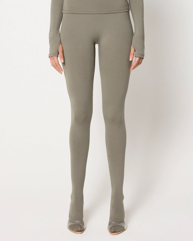 Footed Legging | Dusty Olive