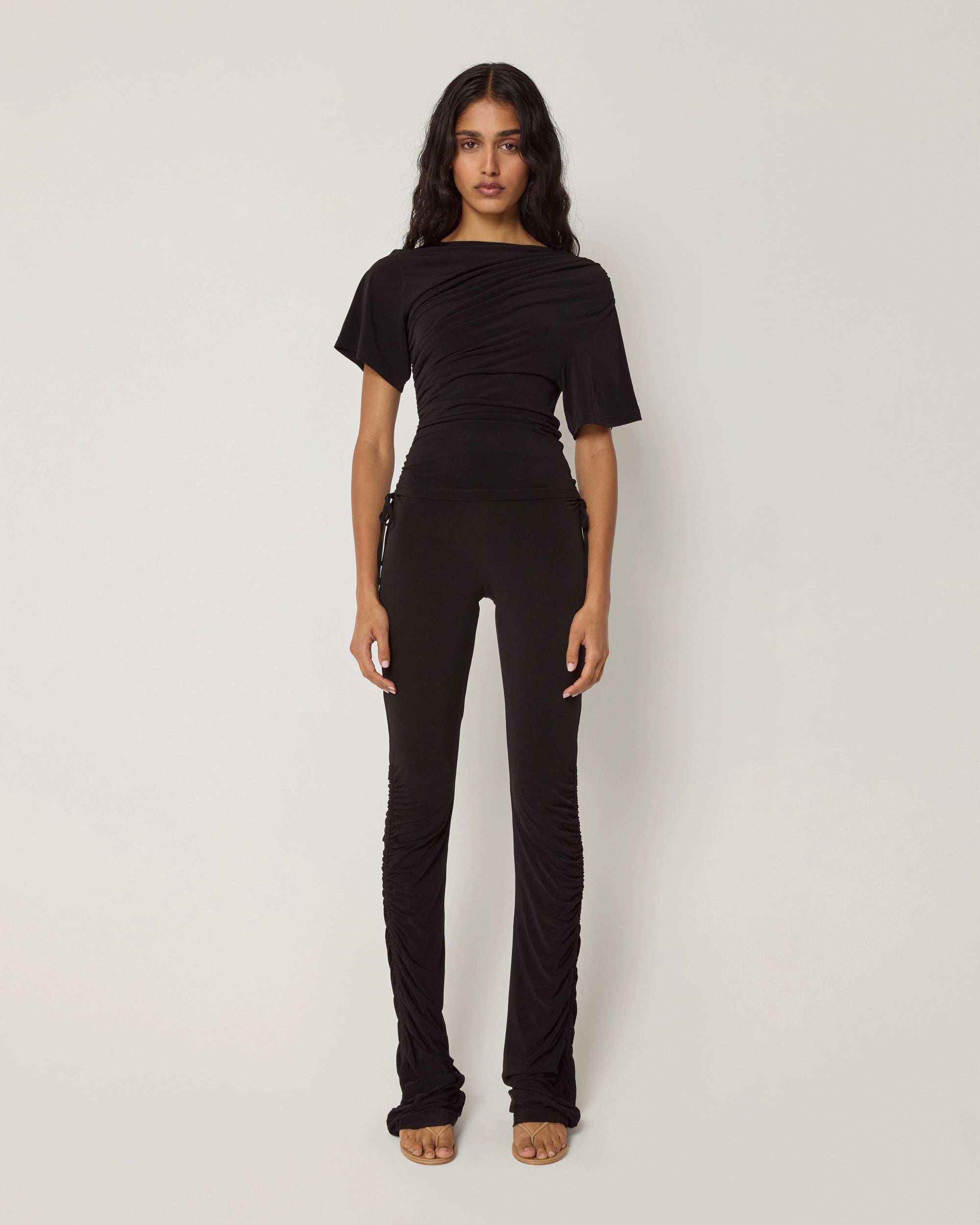 Ruched Pant | Black