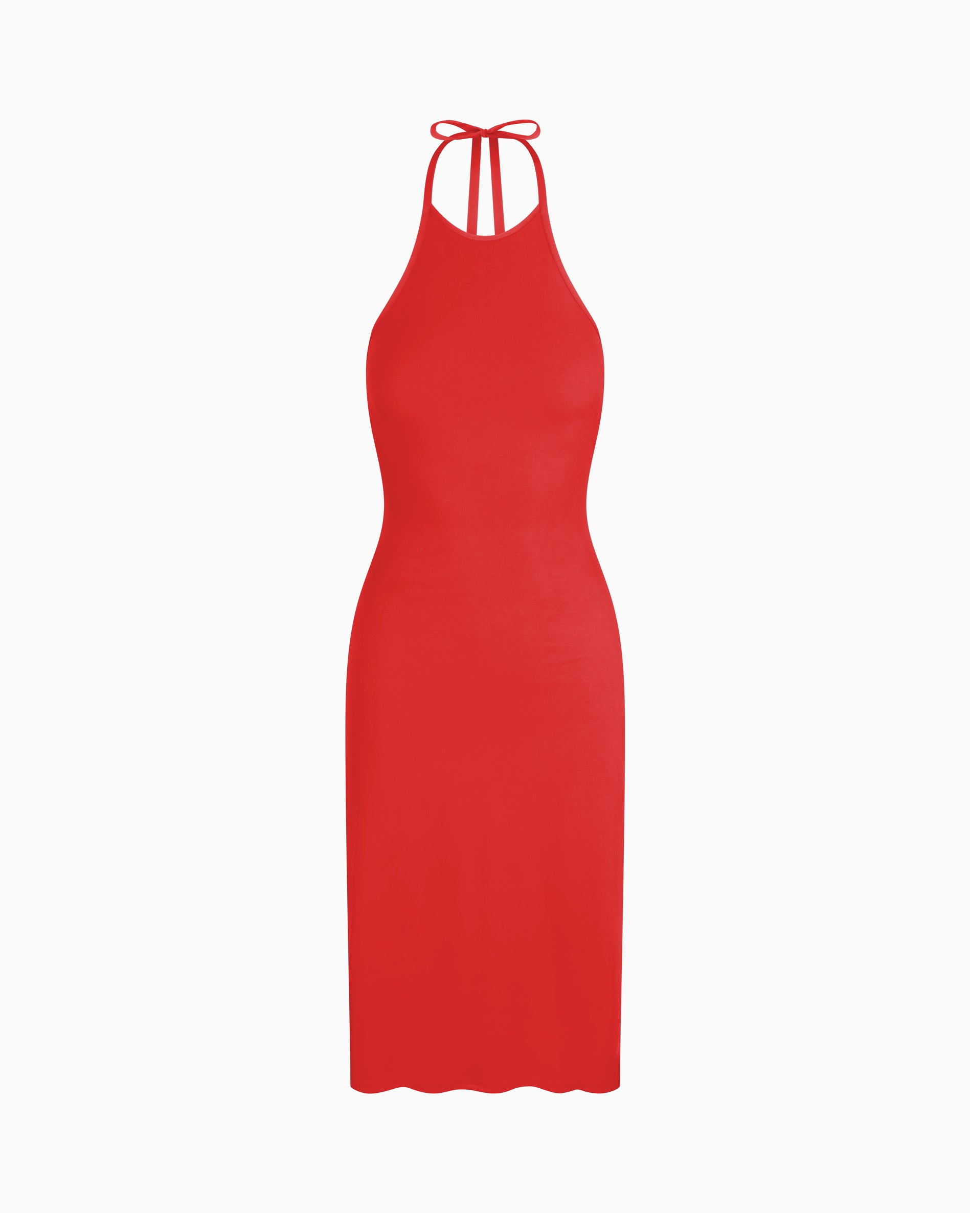 Smooth Stretch Halter Tunic | Cherry