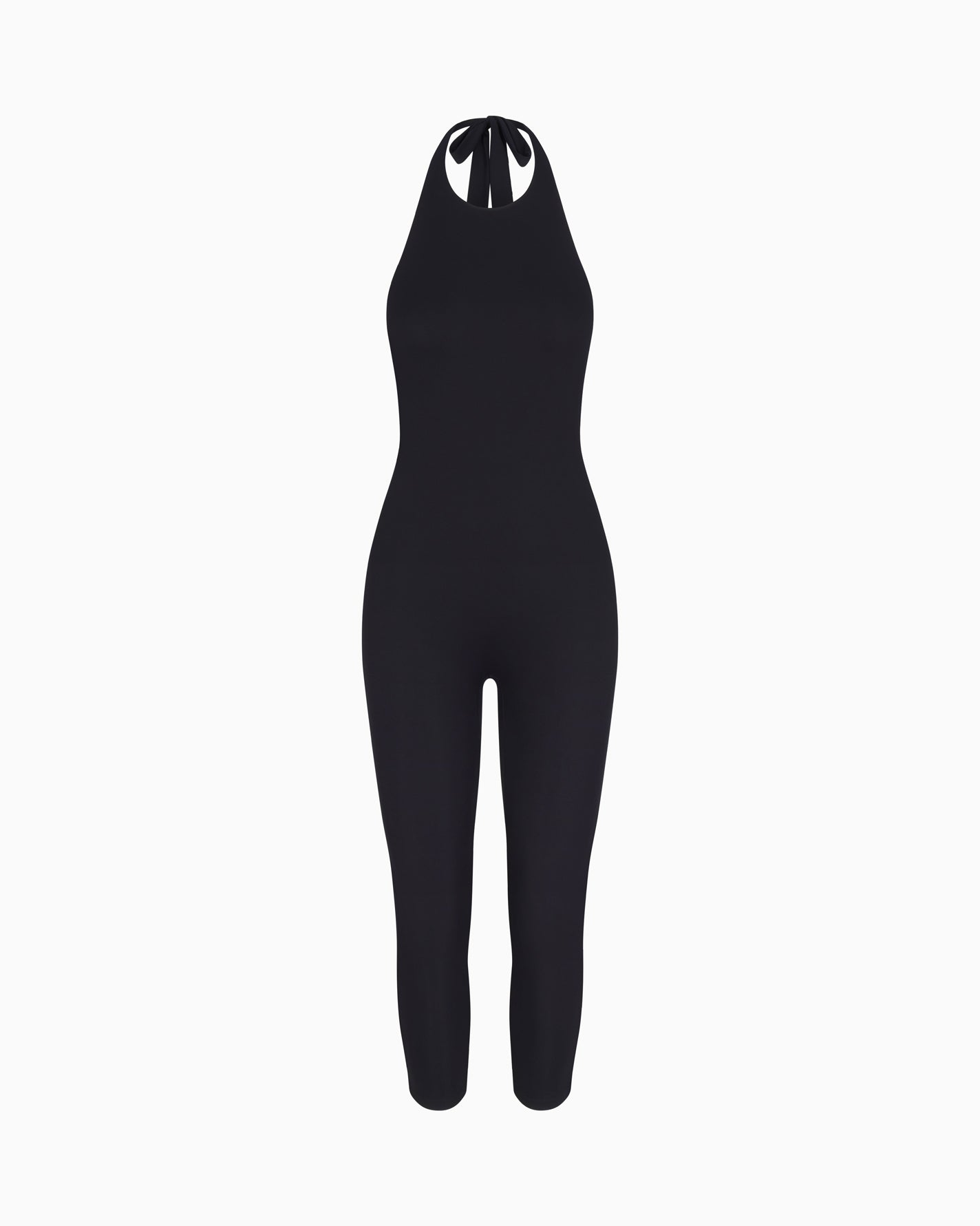 Smooth Stretch Capri Catsuit | Black