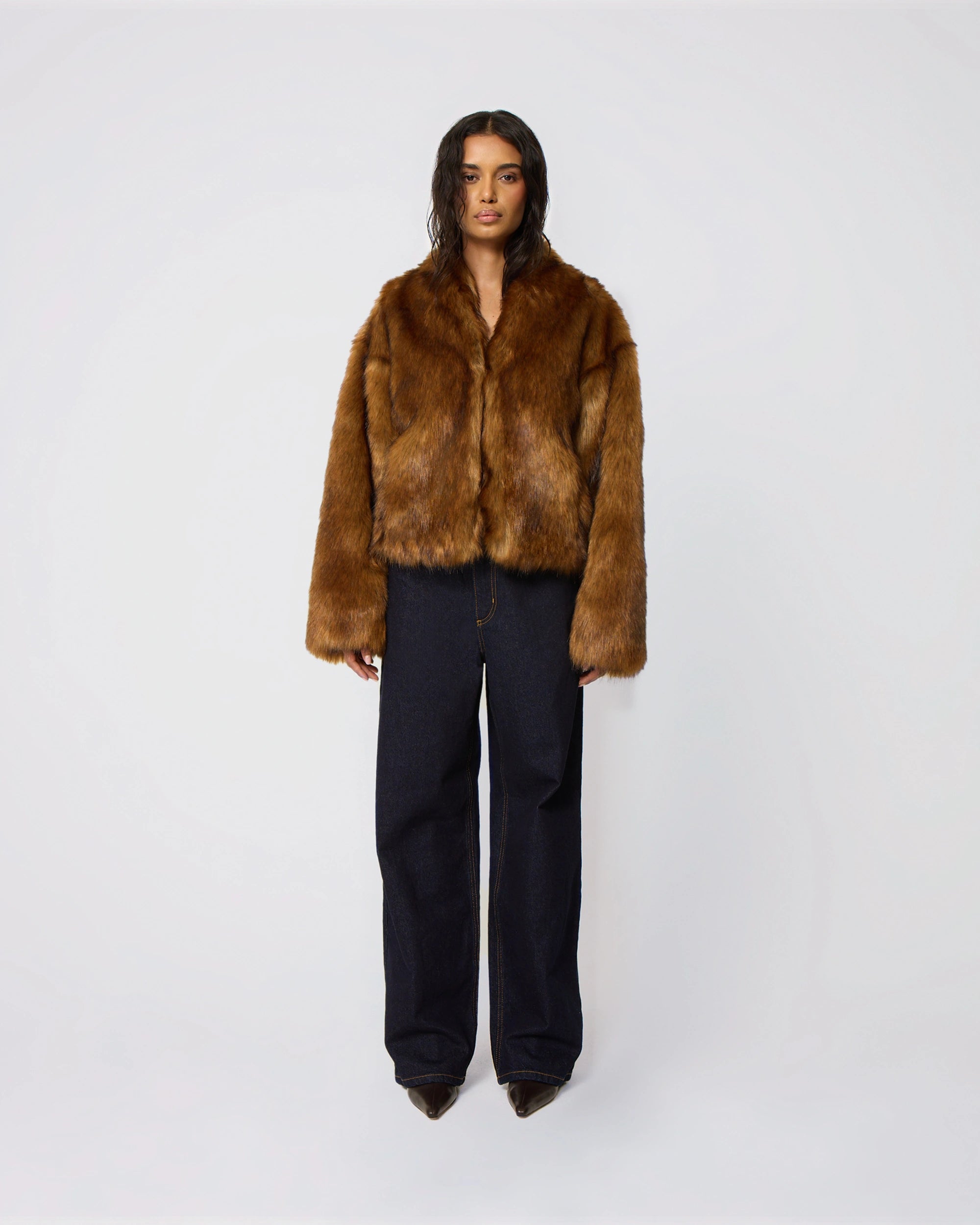 Faux Fur Jacket | Cedar