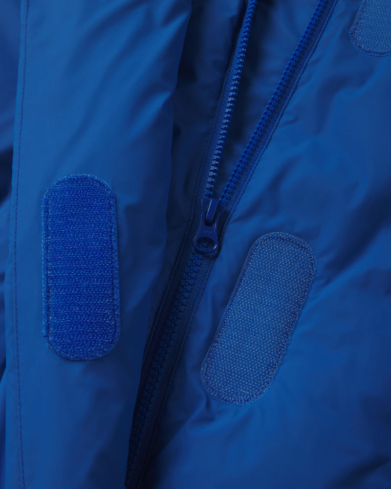 Cobalt blue puffer jacket hollister toasty warm for