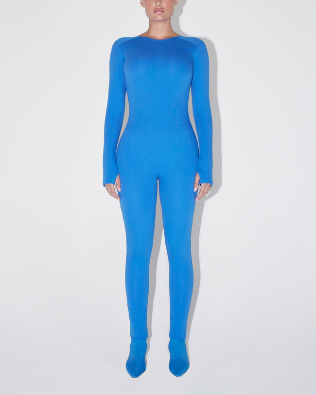 Long Sleeve Catsuit | Cobalt Blue