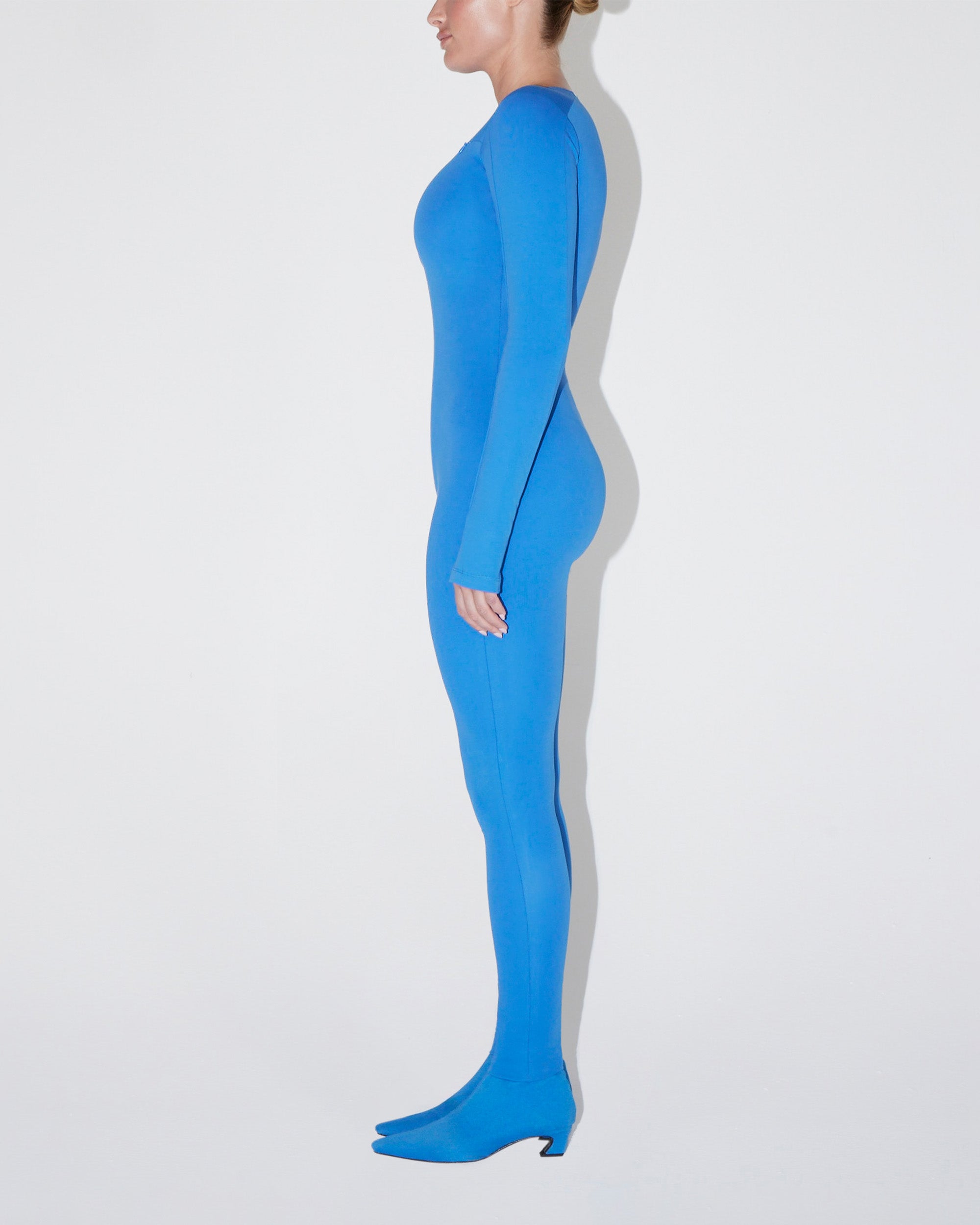 Long Sleeve Catsuit | Cobalt Blue