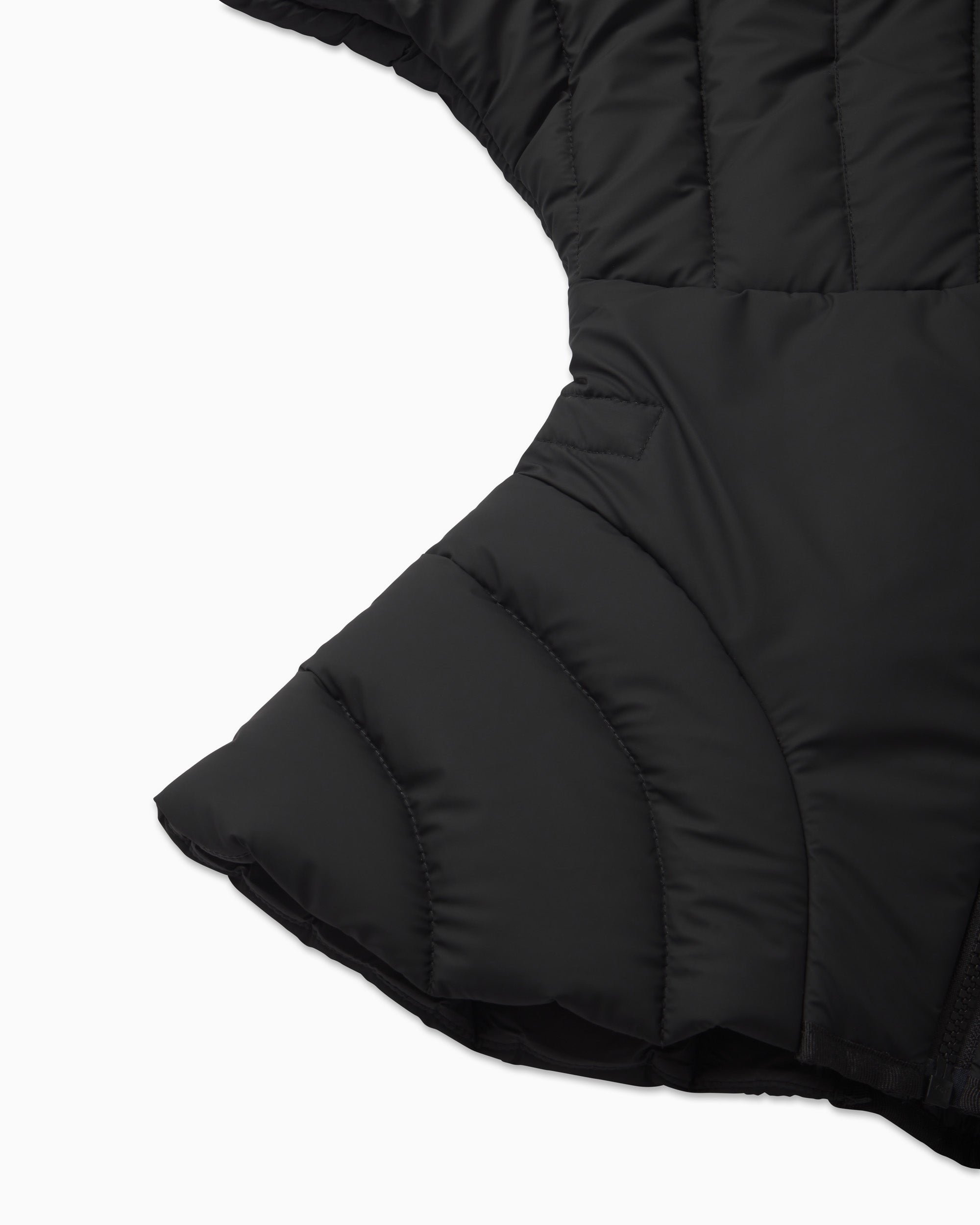 Sculpted Puffer Jacket | Black