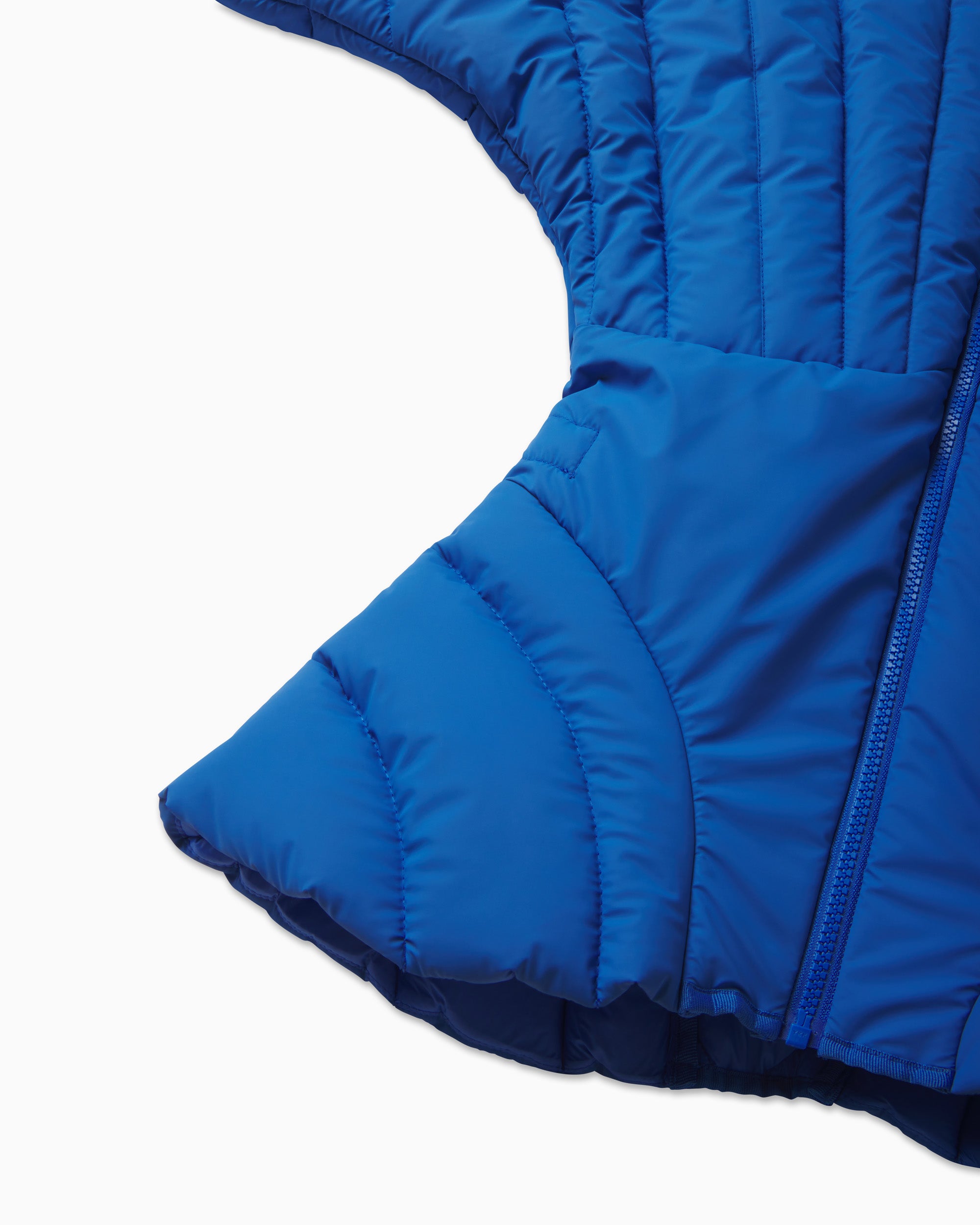 Sculpted Puffer Jacket | Cobalt Blue