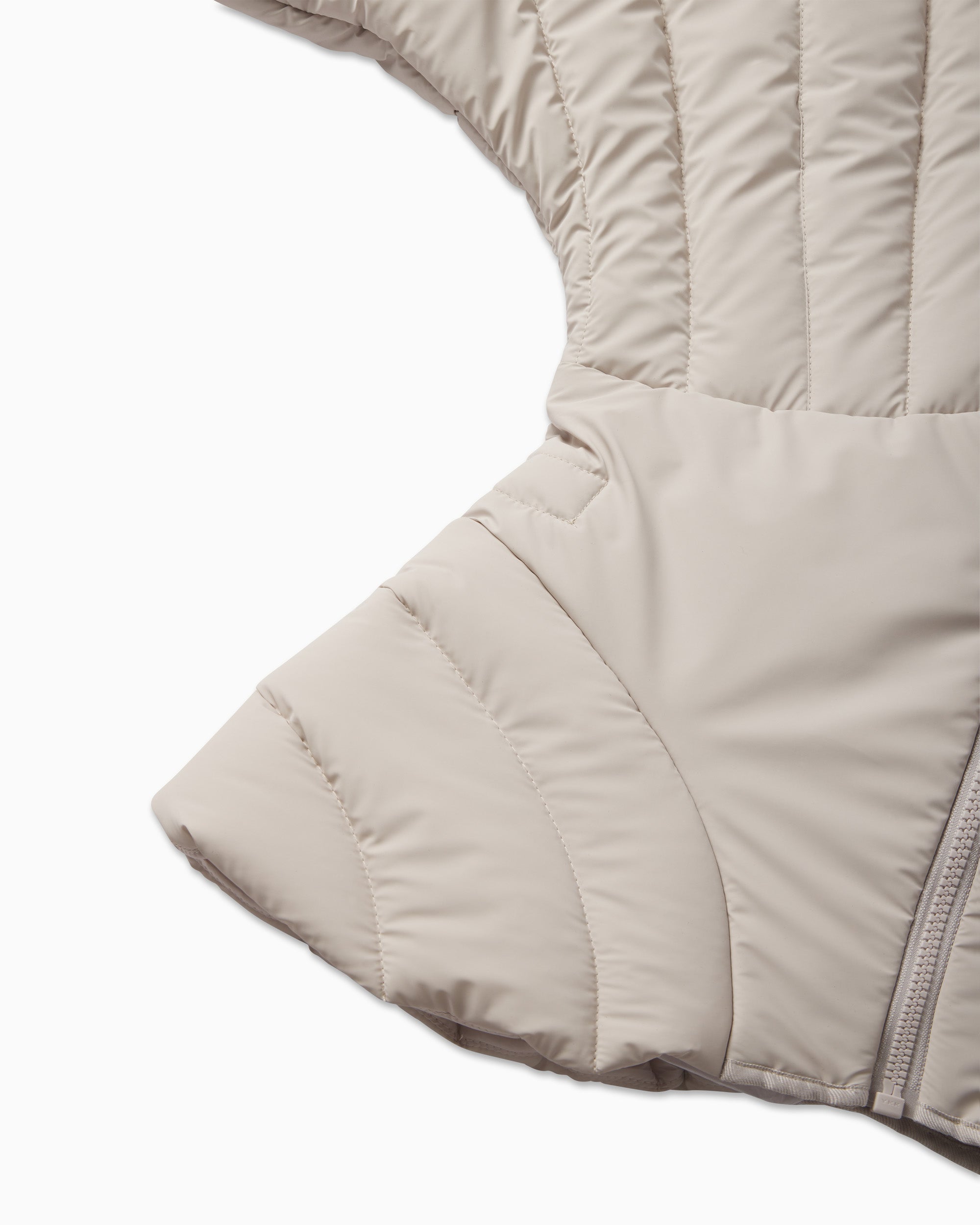 Sculpted Puffer Jacket | Stone