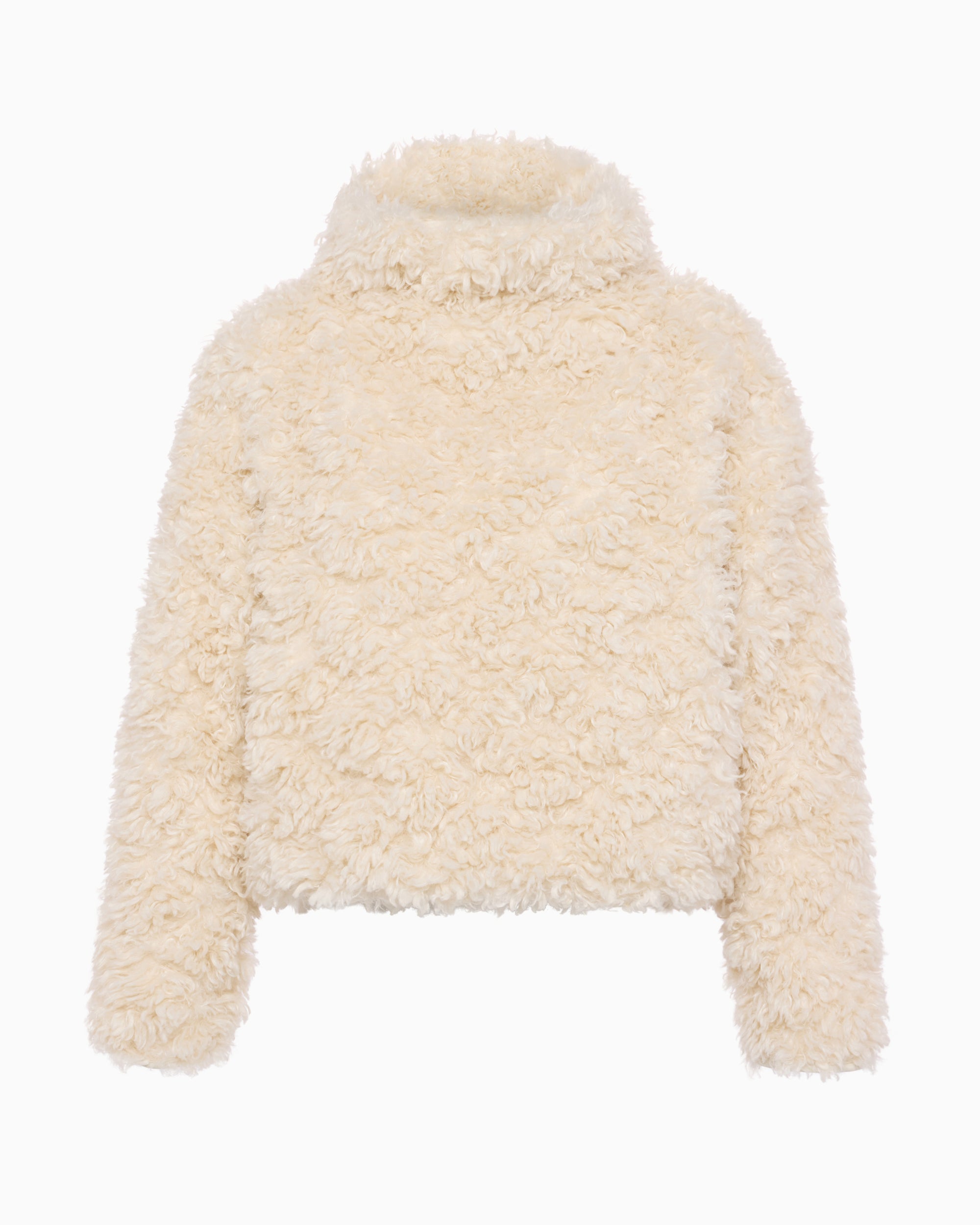 Shaggy Faux Fur Pullover | Cream