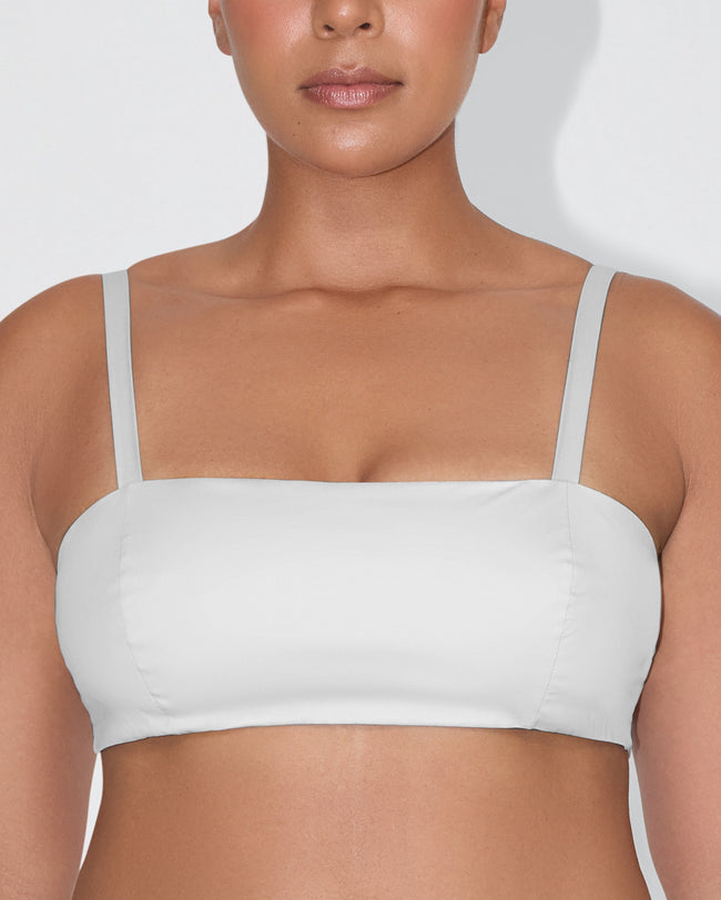 Poplin Bralette | Light Grey