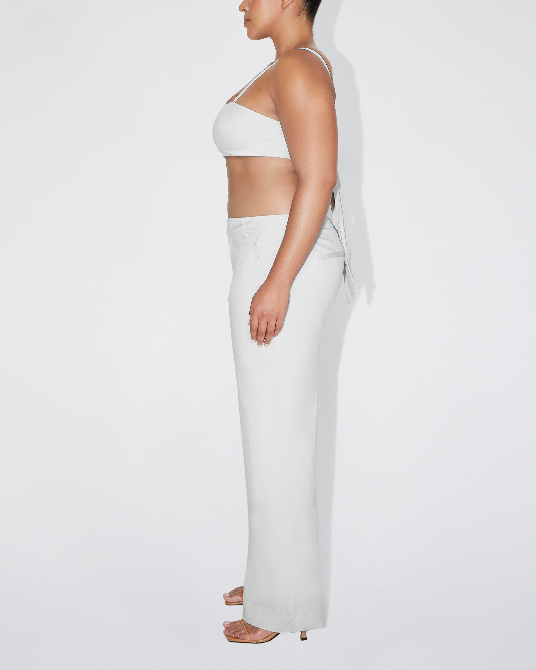 Poplin Bralette | Light Grey