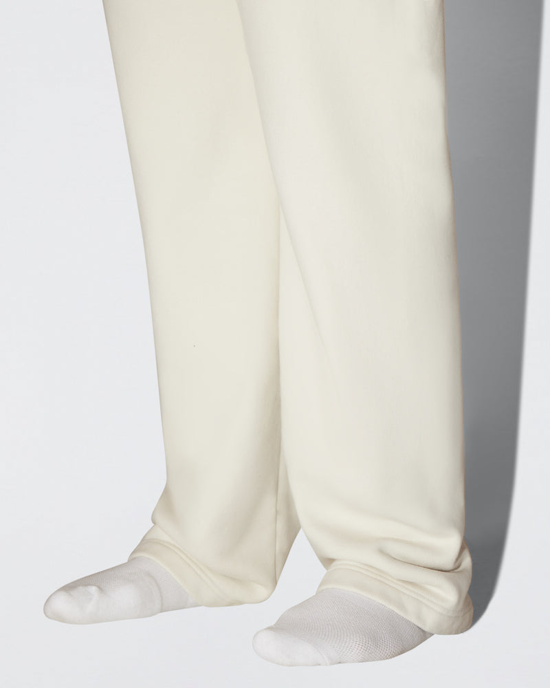 Fleece Straight Leg Pant | Ecru