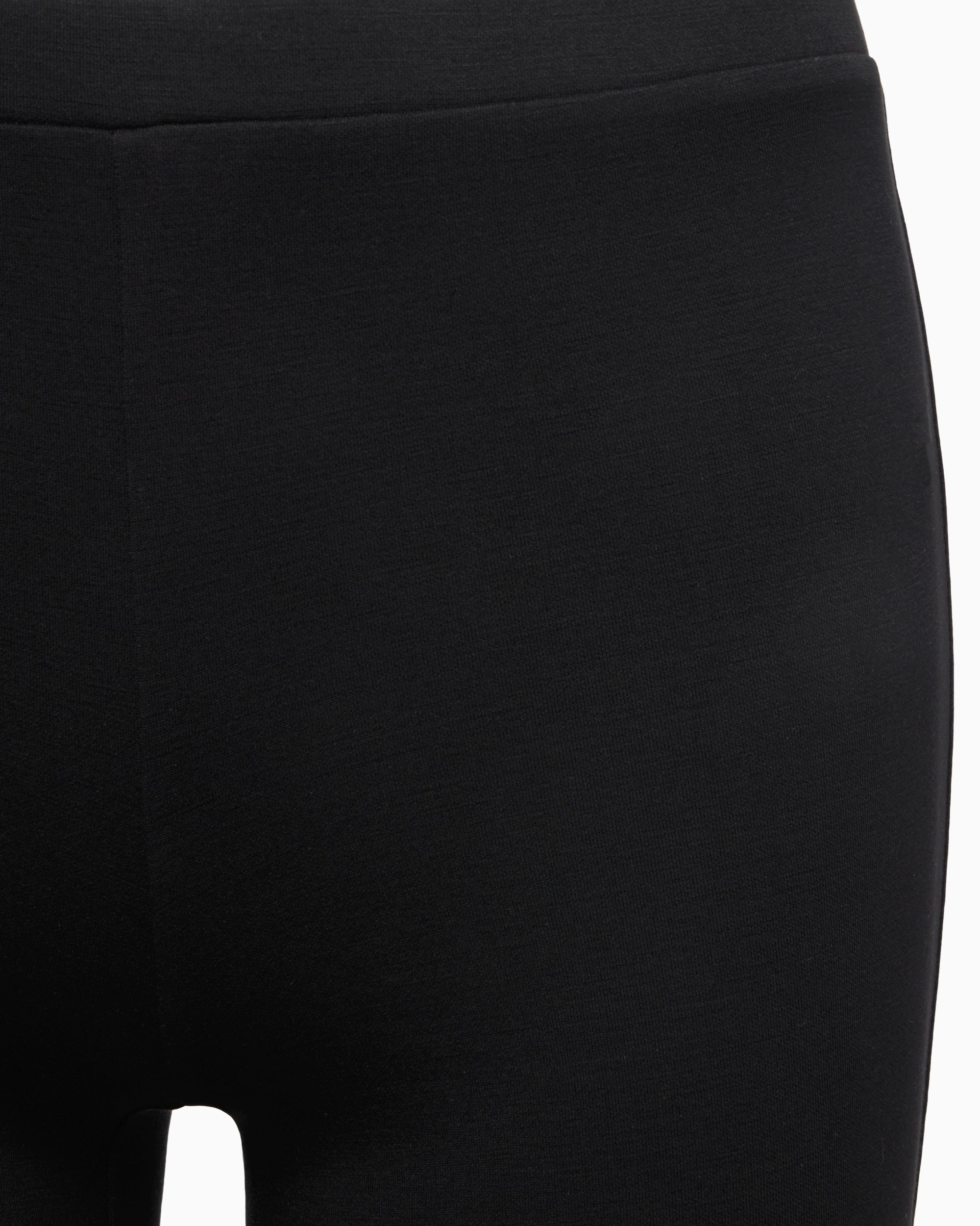 Sueded Stretch Low Rise Pant | Black