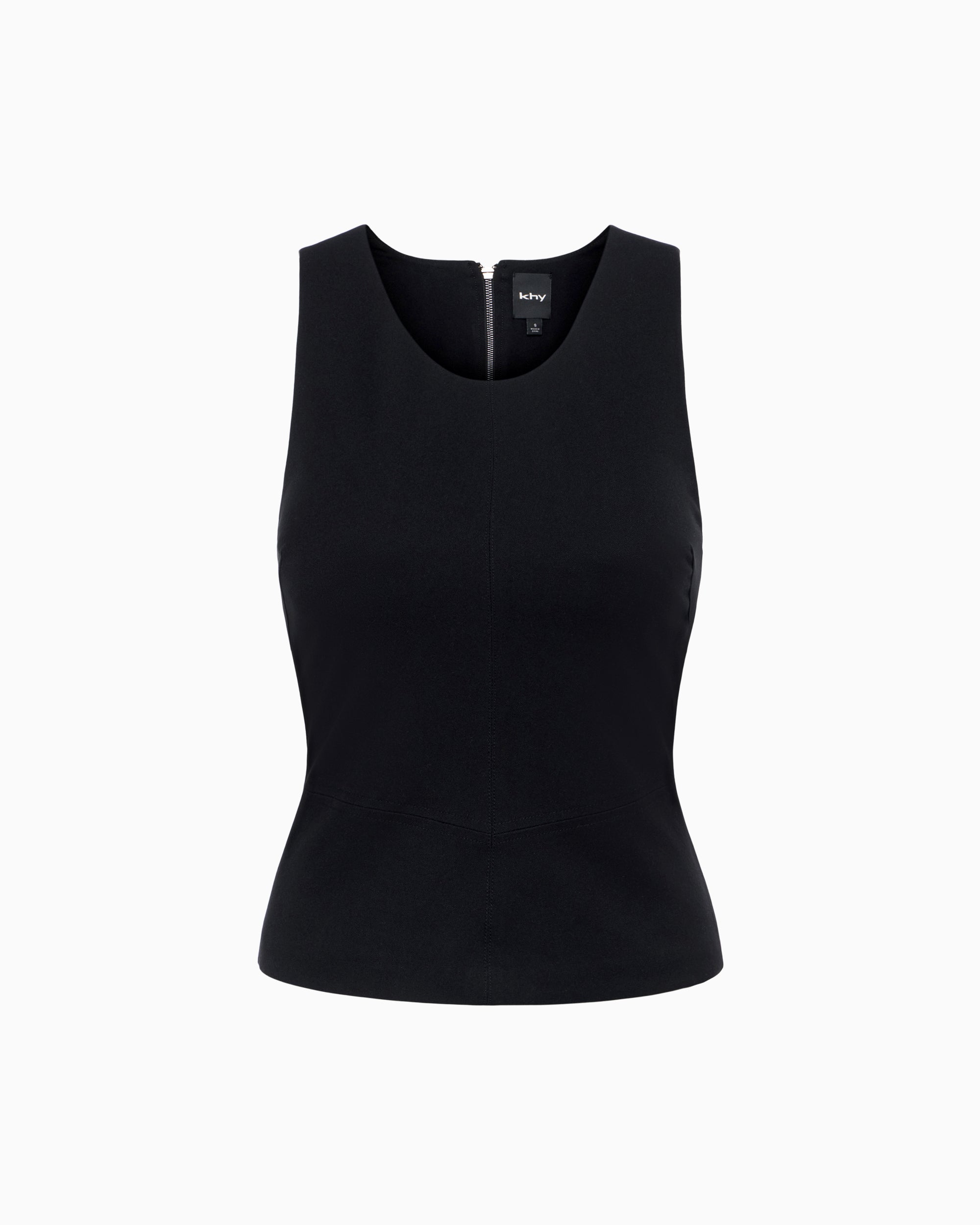 Tailored Tank Top | Black