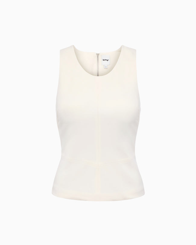 Tailored Tank Top | Warm White