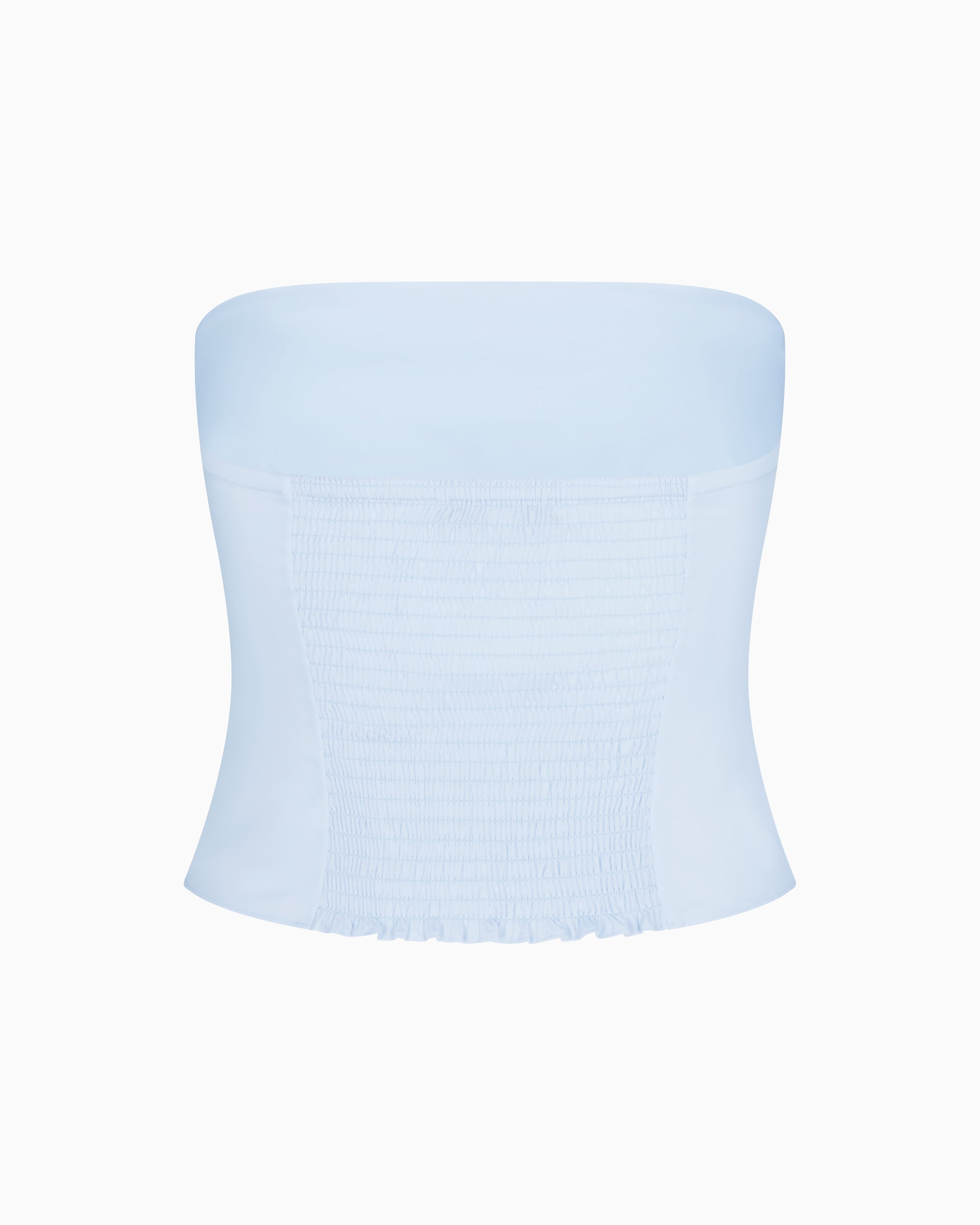 Poplin Tube Top | Ice Blue