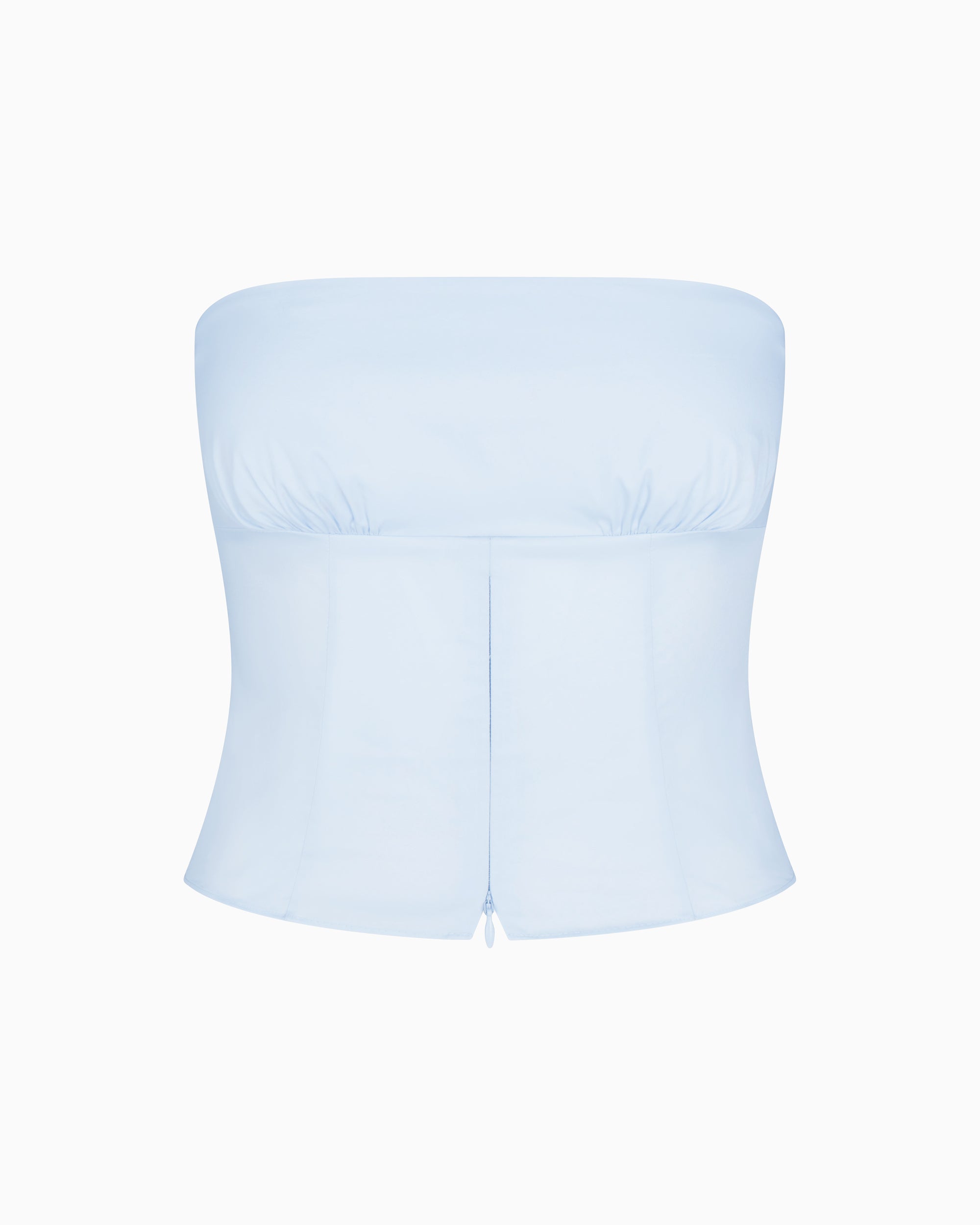 Poplin Tube Top | Ice Blue